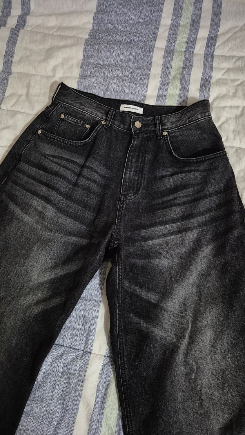 브랜디드 1703 흑청 맥스와이드데님 28 상품이미지1