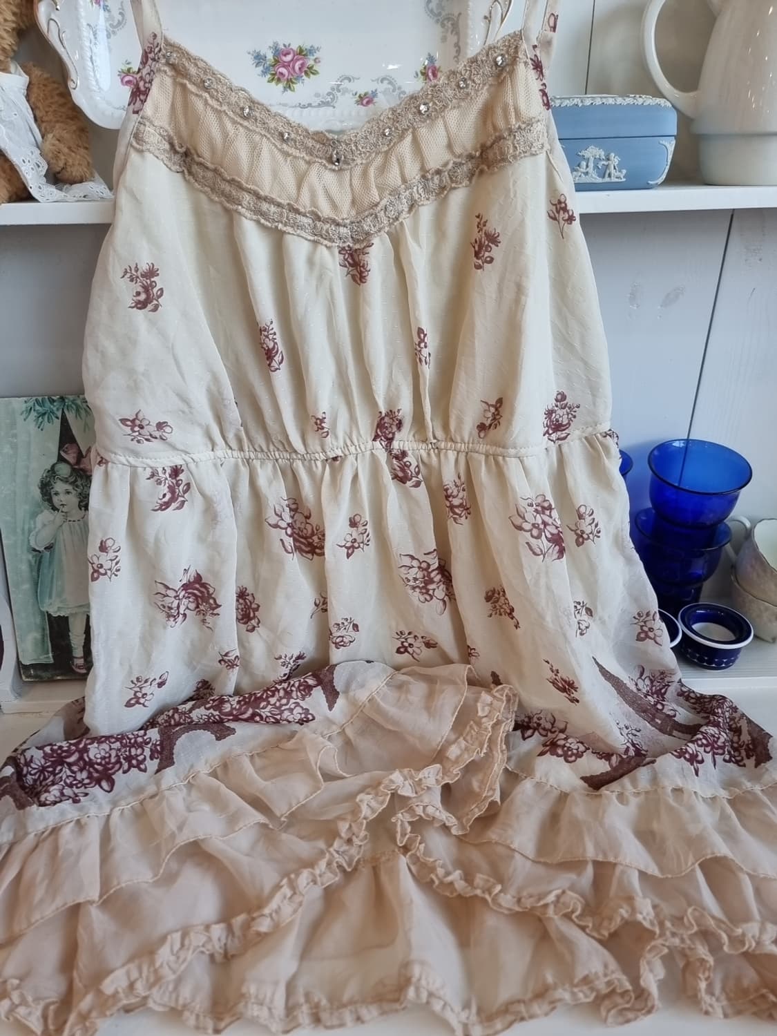 axes femme(악시즈팜므) 에펠탑 플라워 자수 원피스 상품이미지5