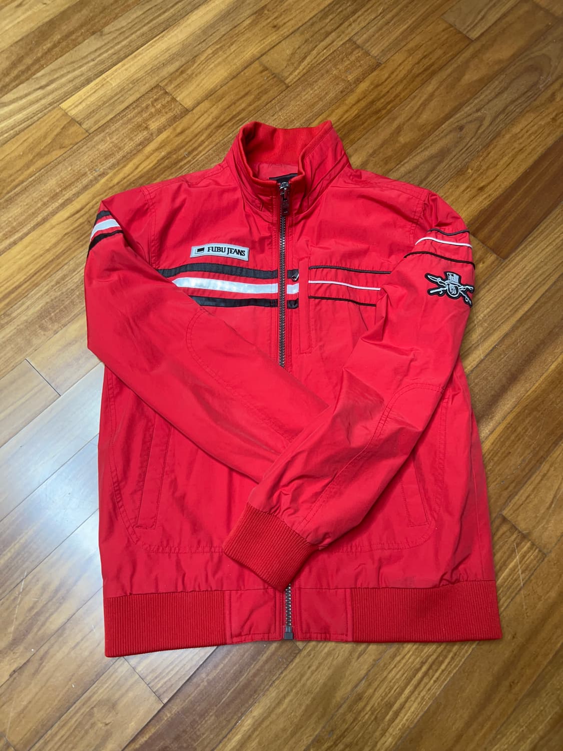 fubu 빨간색 바람막이 자켓 상품이미지1