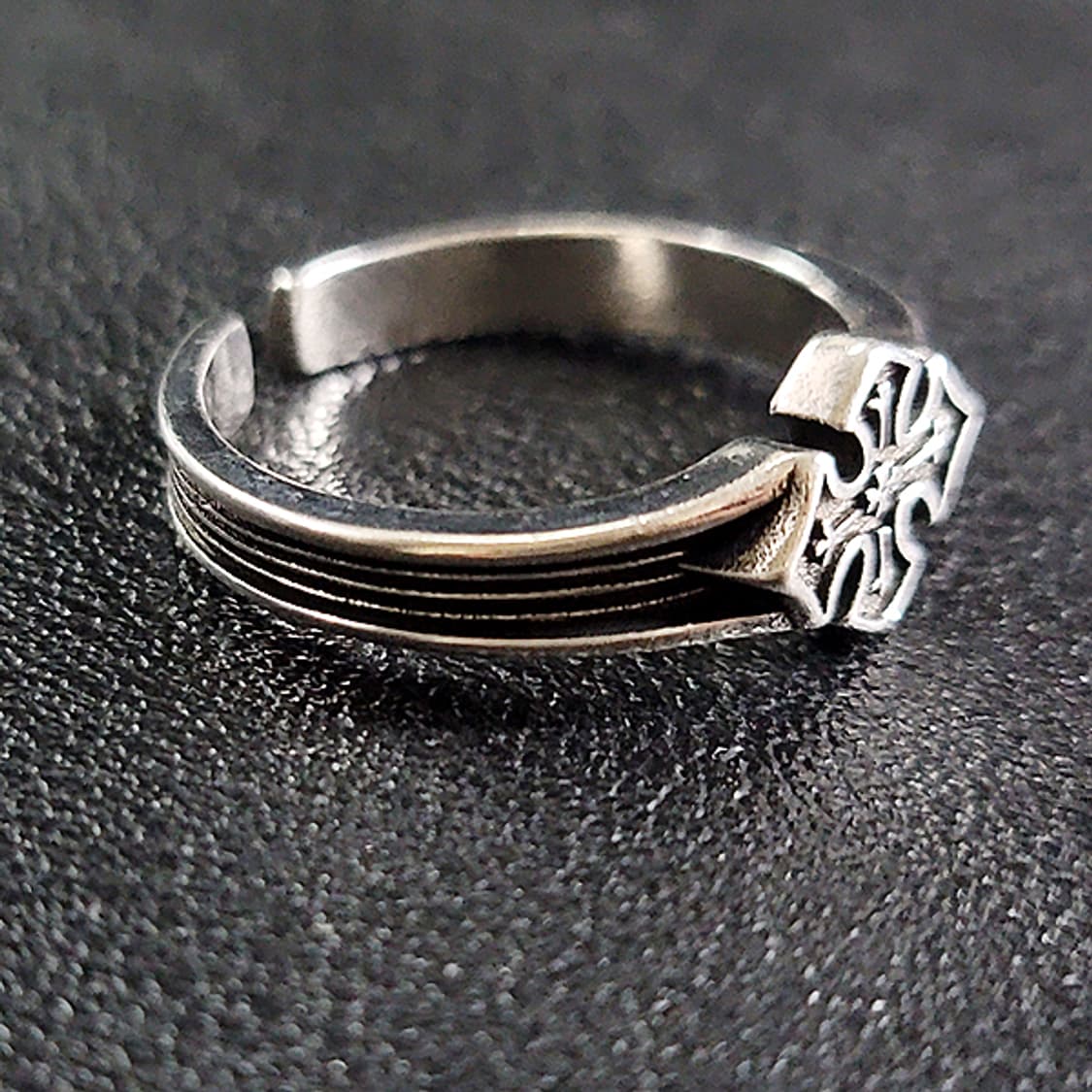 Morvane 백동 남자 엔틱 빈티지 명품 고대 십자가 반지 상품이미지2