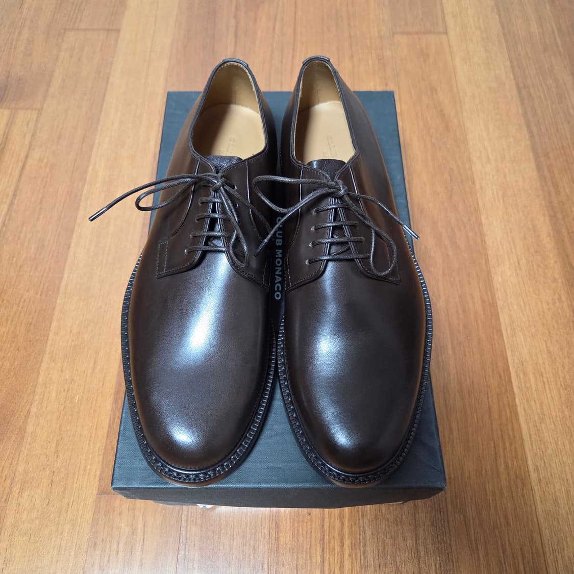 클럽모나코 브라운 더비 슈즈 US9사이즈 상품이미지1