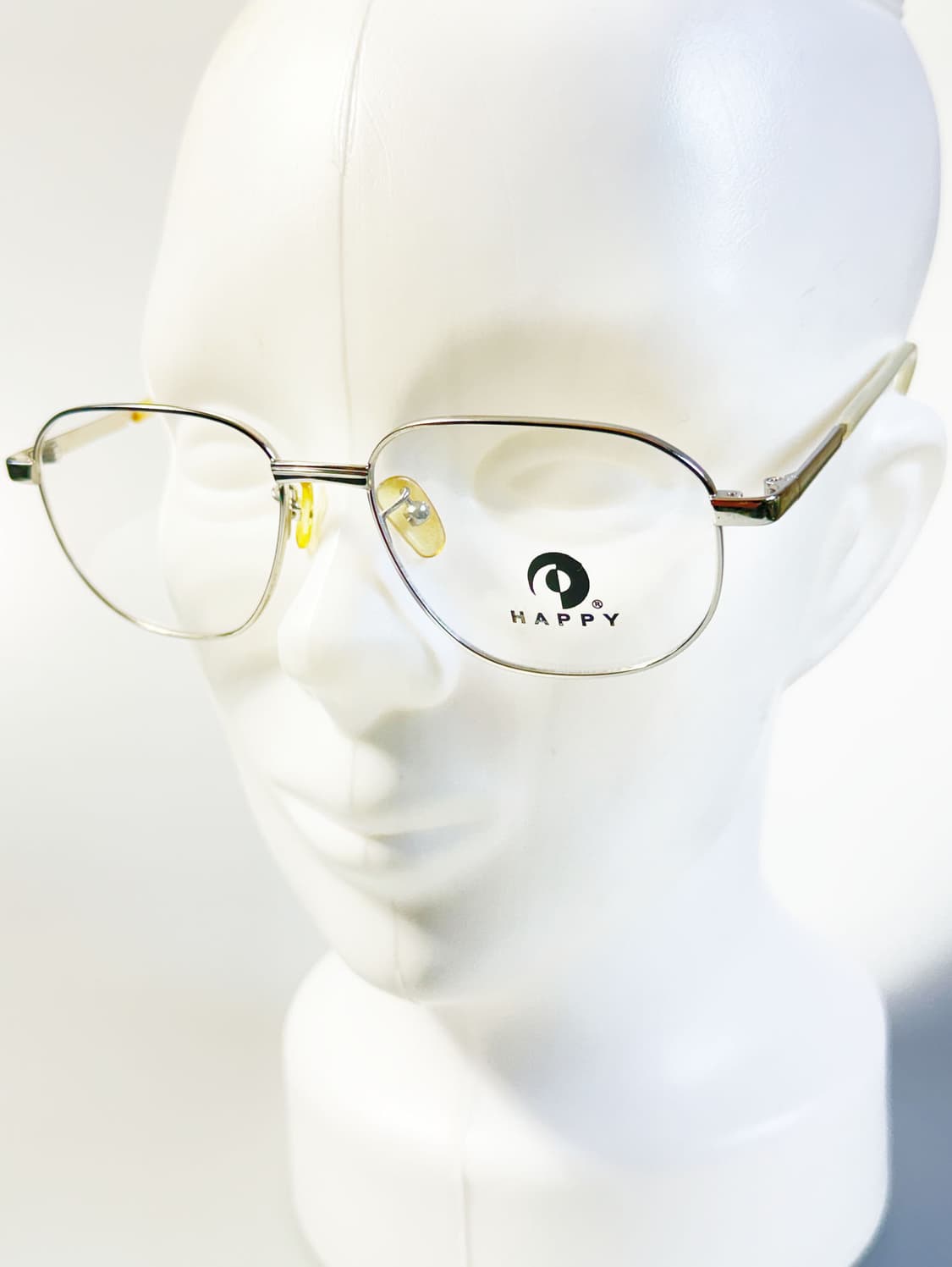 90s HAPPY 실버 메탈 슬림 스퀘어 빈티지 안경 상품이미지8