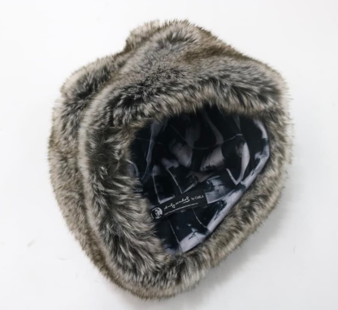 [os] ca4la 카시라 x 앤디워홀 콜라보 퍼 비니  상품이미지2