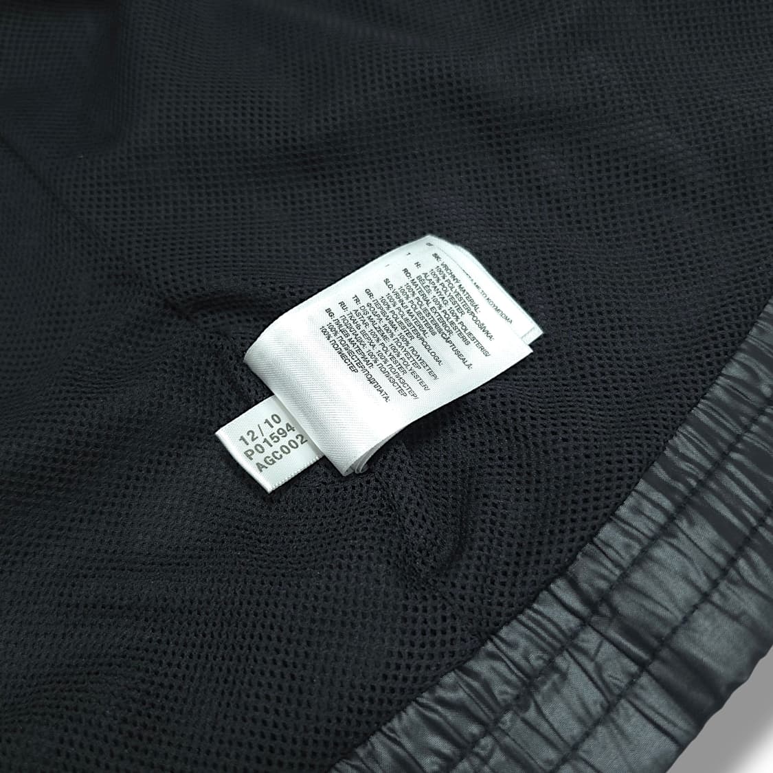 [L] 아디다스 블랙&화이트라인 오리지널 유광 풀집 후드 바람막이 상품이미지9