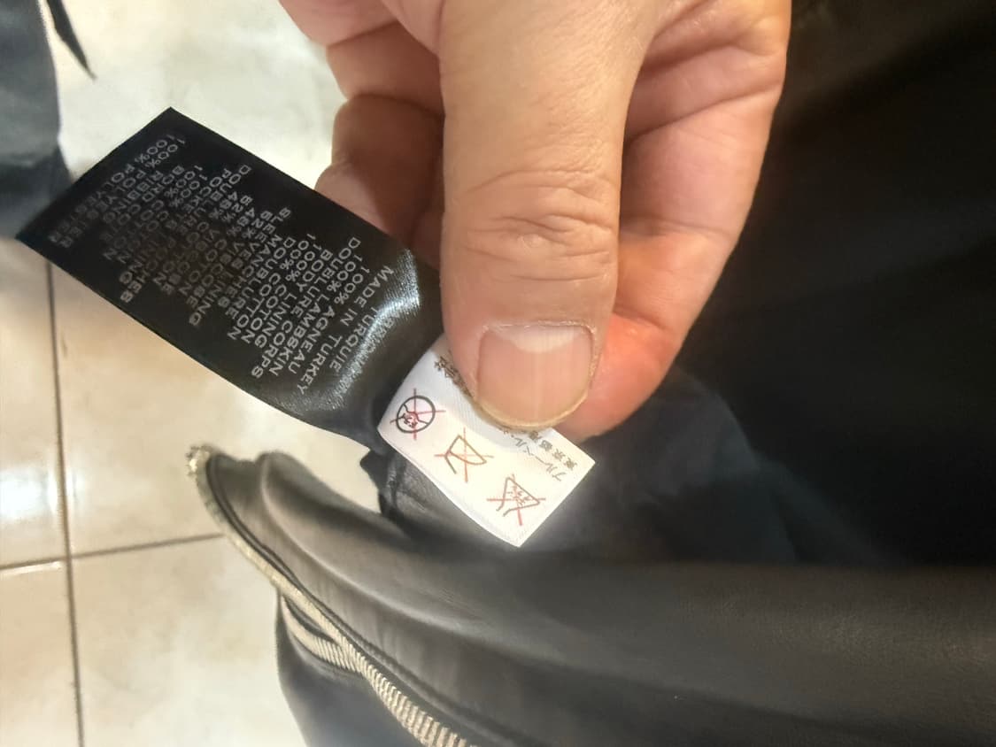 46/95 정품 발망 바이커 가죽자켓 팝니다 상품이미지5