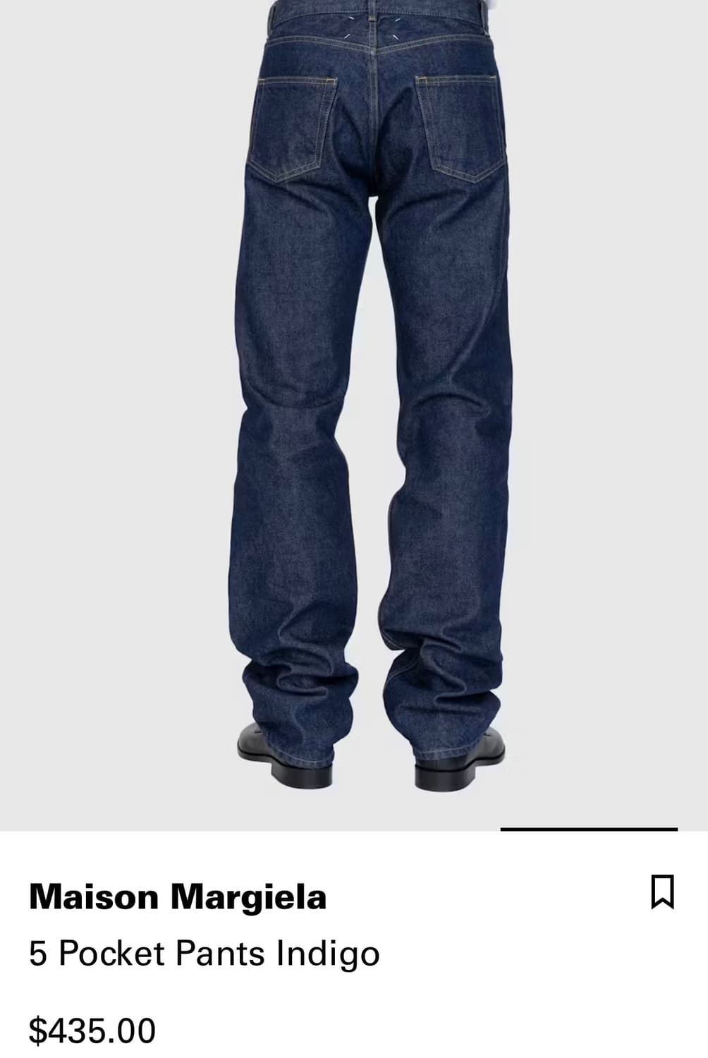 Masion margiela 5pockets denim indigo 31 상품이미지1