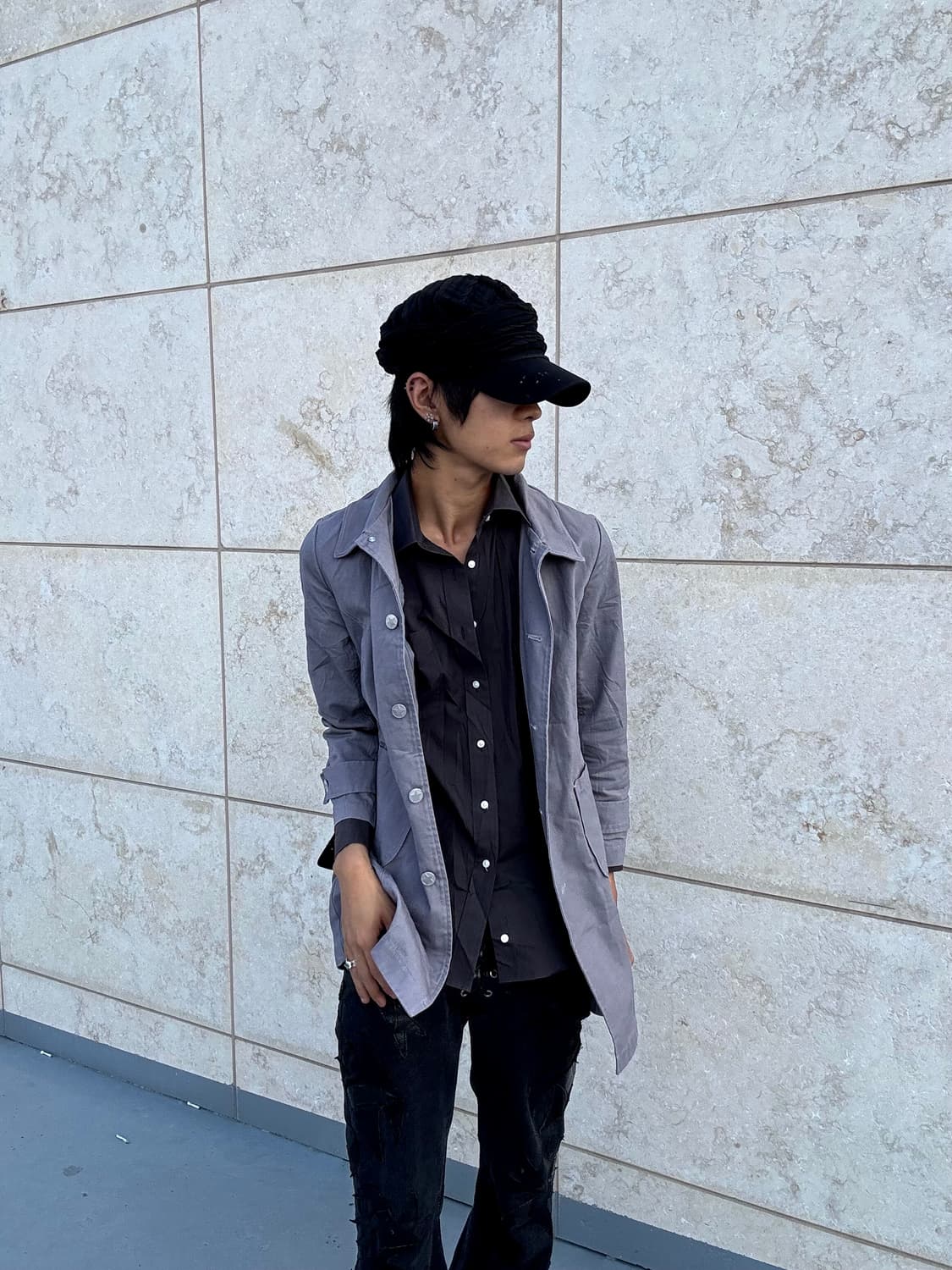 “Denimus” Minimal Design Long Jacket 상품이미지5