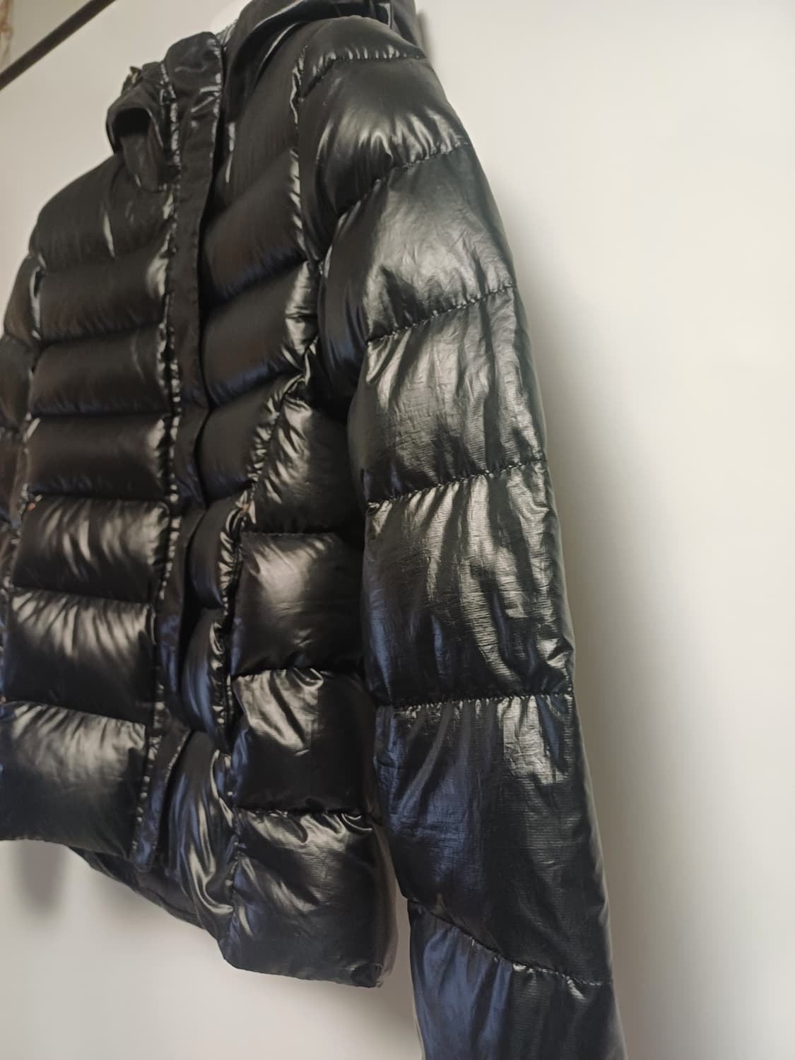 구스 90%] 리복 여성 구스다운 패딩 (블랙/90/M) - 상태 양호 상품이미지3