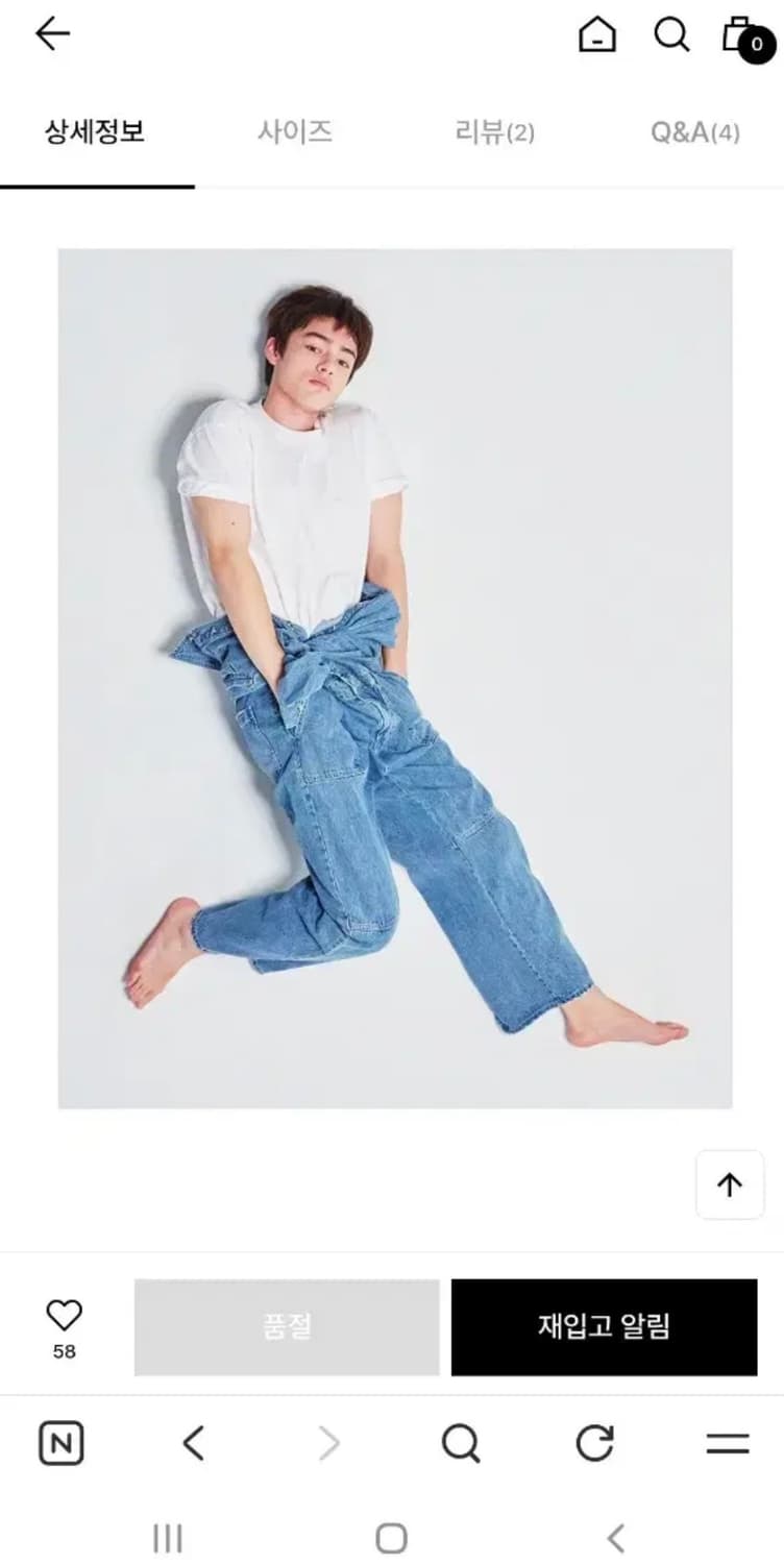 인스턴트펑크 데님 점프수트 교환 (M->L) 상품이미지5