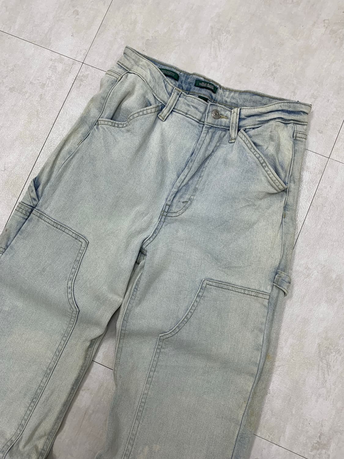 Wild fable 연청 더블니 팬츠 #349 상품이미지2