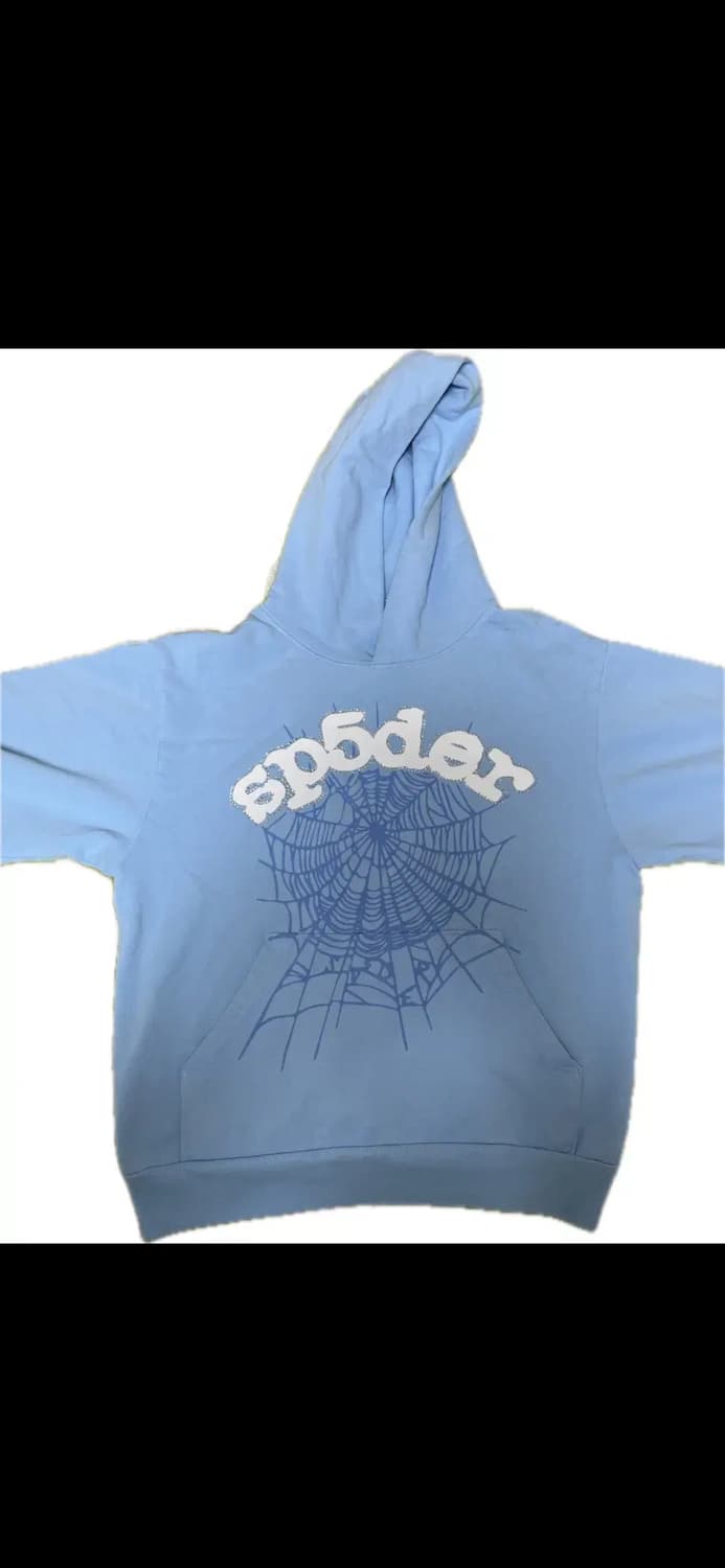 Sp5der sky blue hoodie 상품이미지2