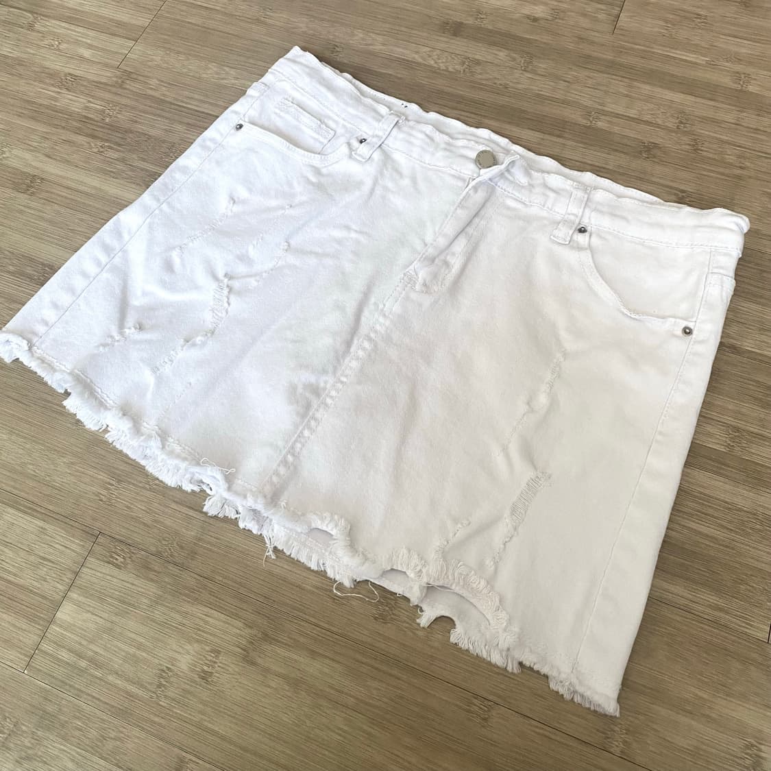 빈티지 y2k 와투케 데미지 워싱 스커트 치마 데스라이즈크루빈티지큐빈티지 상품이미지1
