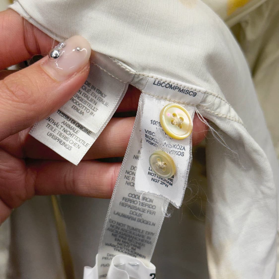 폴스미스 플로럴 반팔 셔츠 유니크 아트프린트 패턴 아이보리 옐로우 상품이미지8