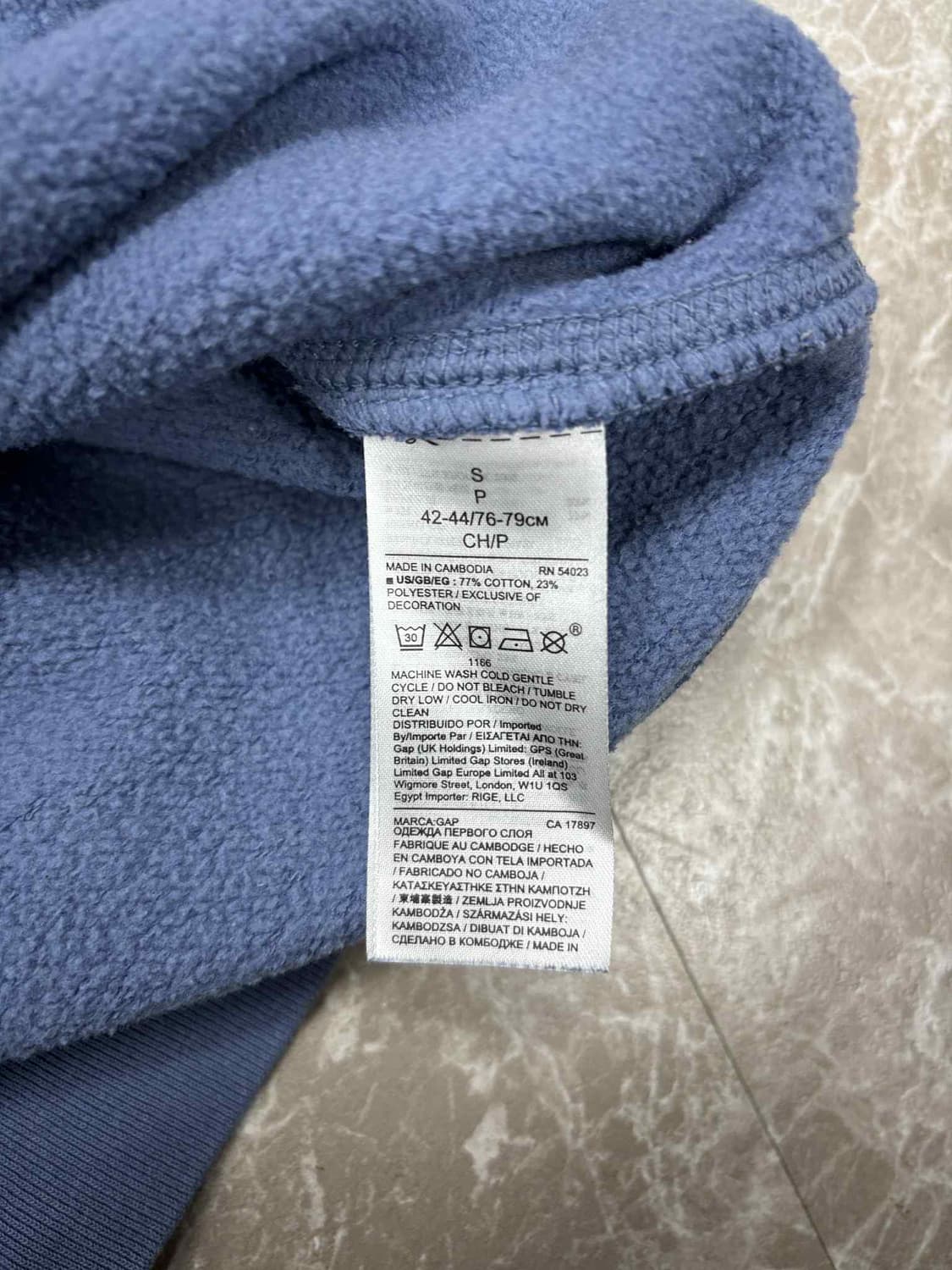 Gap 갭 빅로고 폭닥 스카이블루 러블리힙 스웨트셔츠 맨투맨(S) 상품이미지5