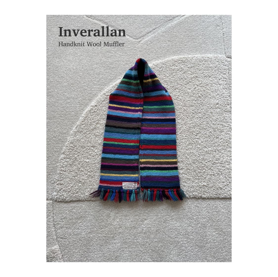 인버알란 핸드니트 울 머플러 상품이미지1