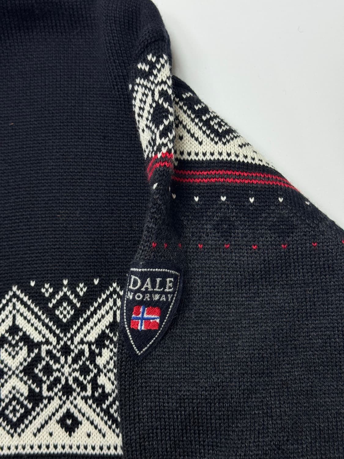 데일오브노르웨이 100% WOOL 쿼터 집업 니트 L 상품이미지4