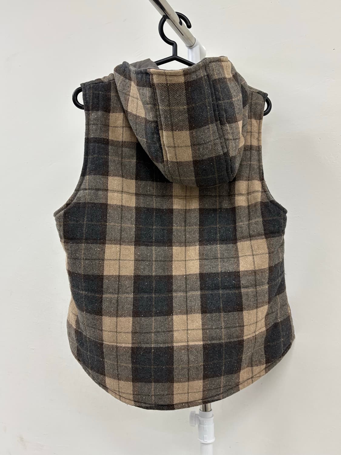 빈티지 체크 후드 베스트 상품이미지8