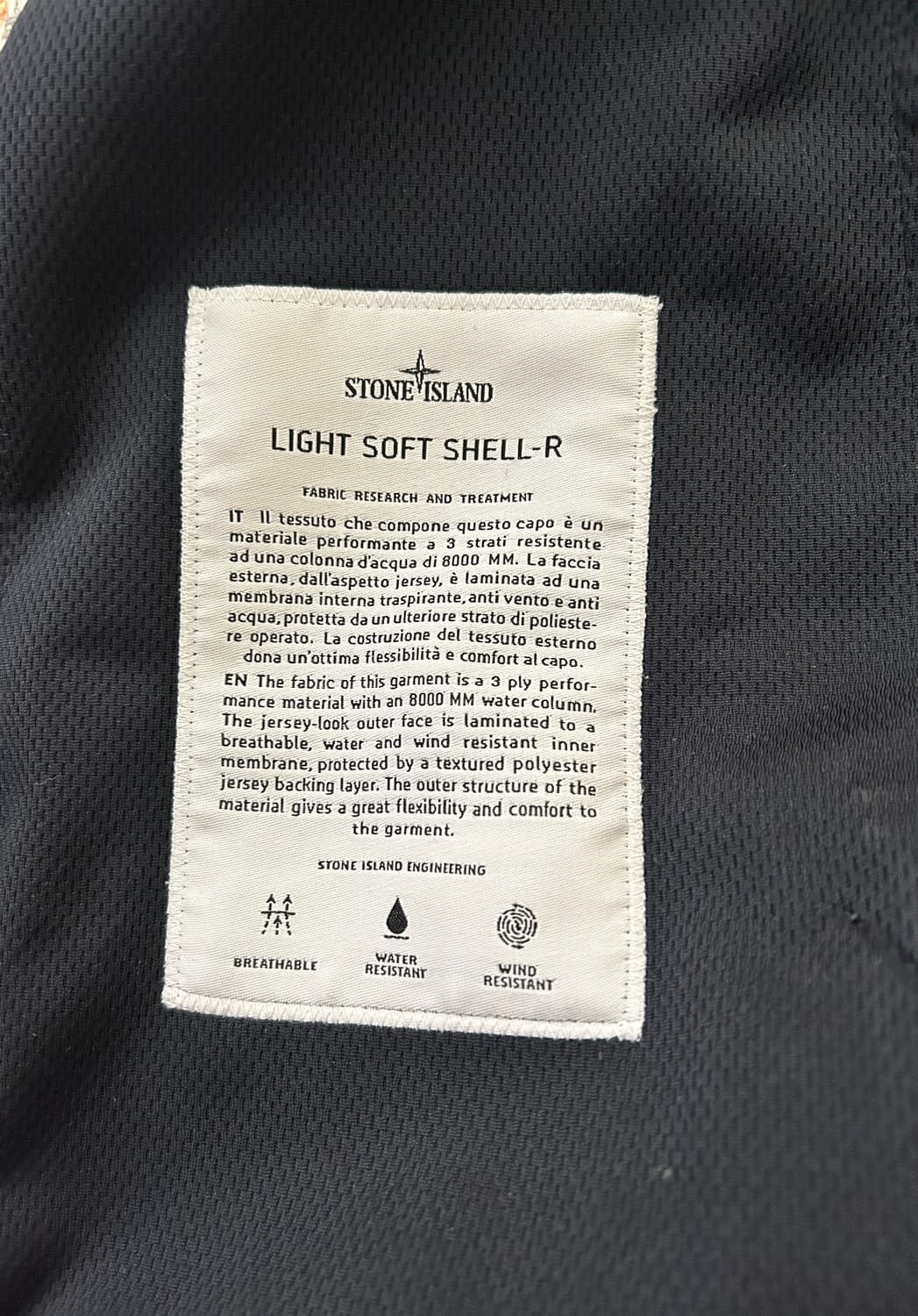 [정품] 스톤아일랜드 소프트쉘 m 상품이미지5