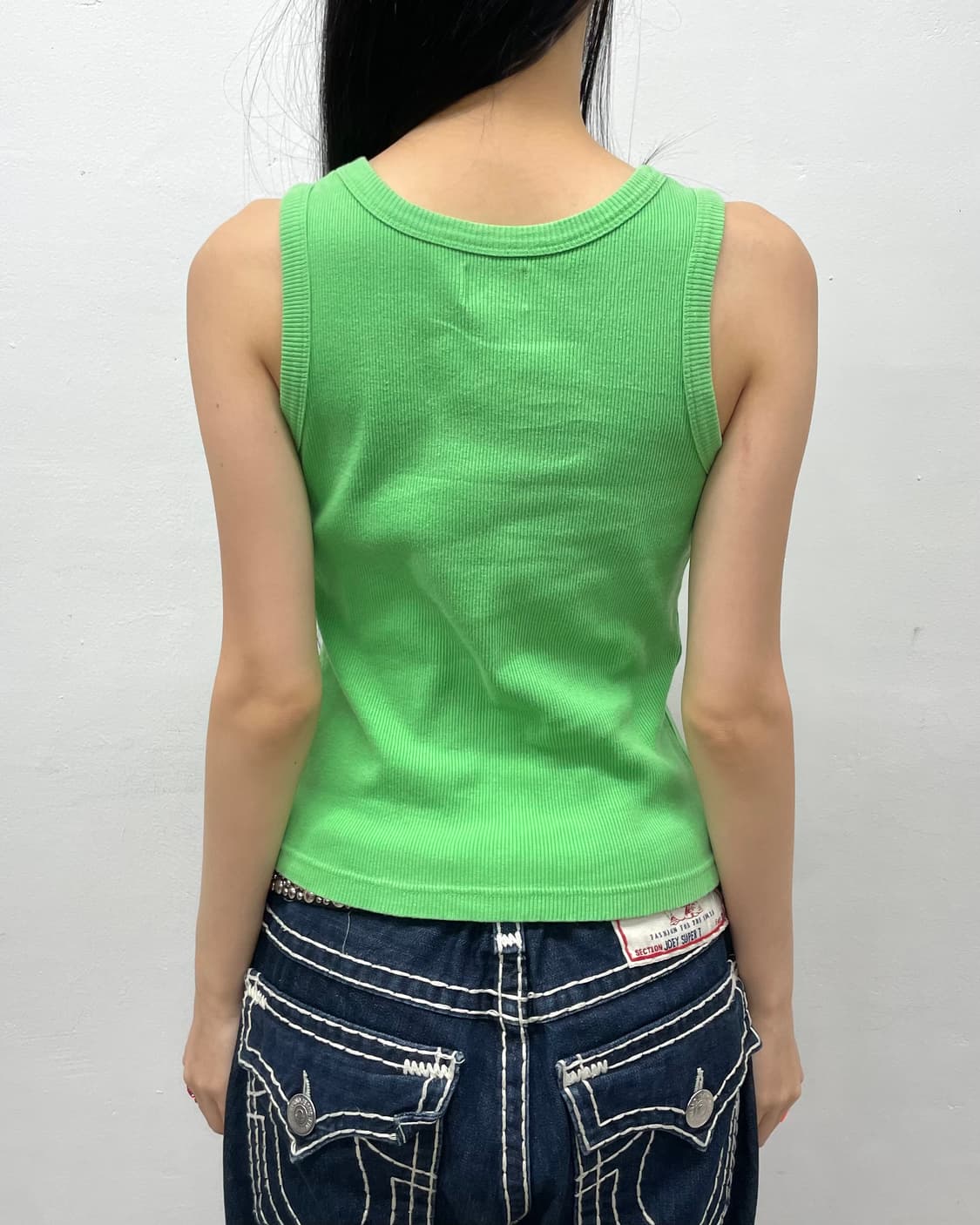Retro hot air balloon green sleeveless  상품이미지6