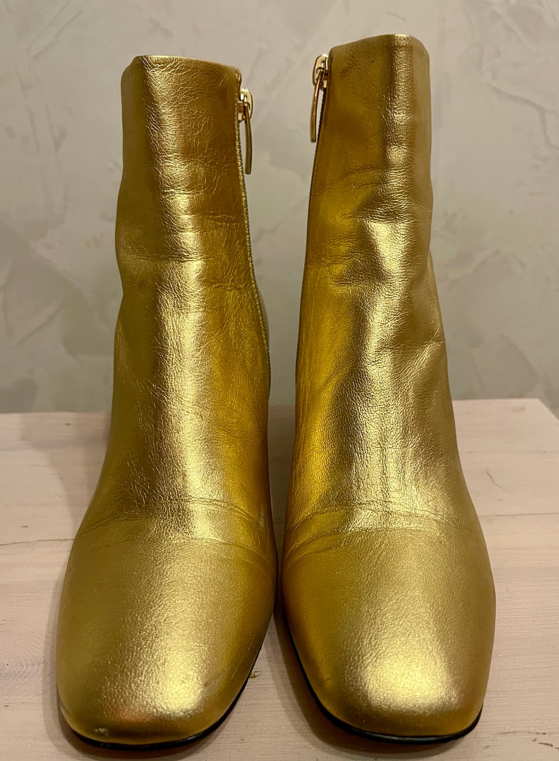 슈콤마보니 골드레더앵클 부츠 375(240) 상품이미지1