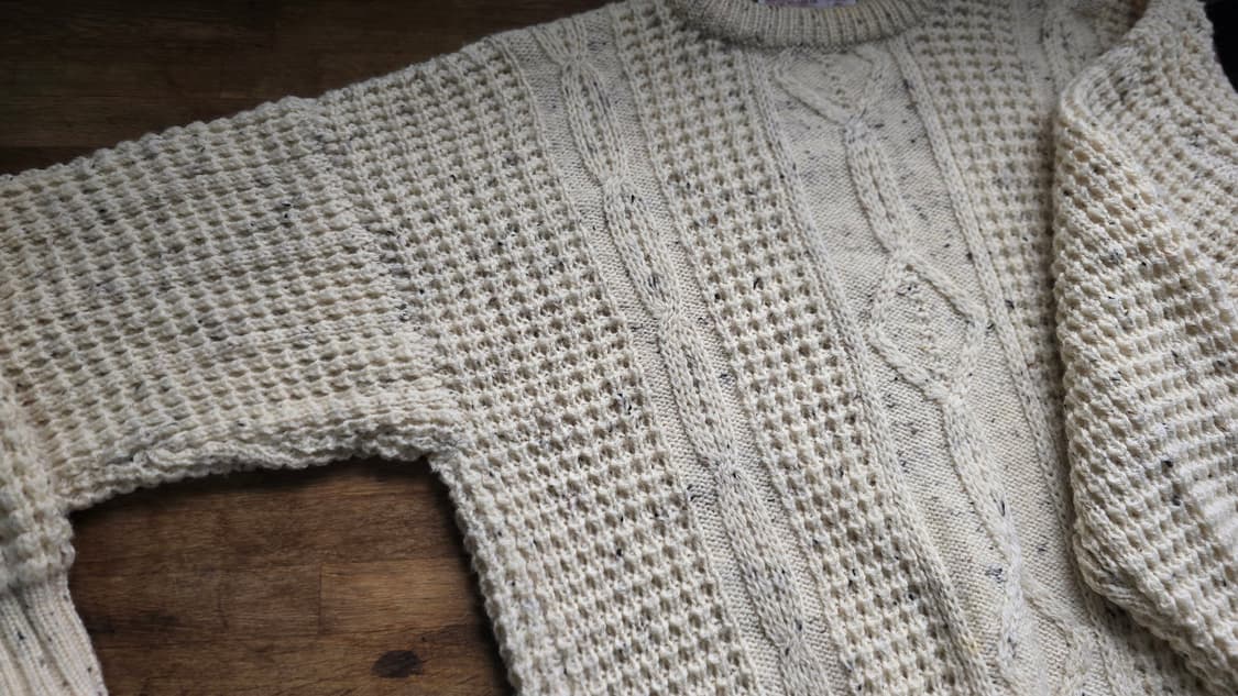 빈티지 핸드 메이드 니트 Hand Made in IRELAND 상품이미지3