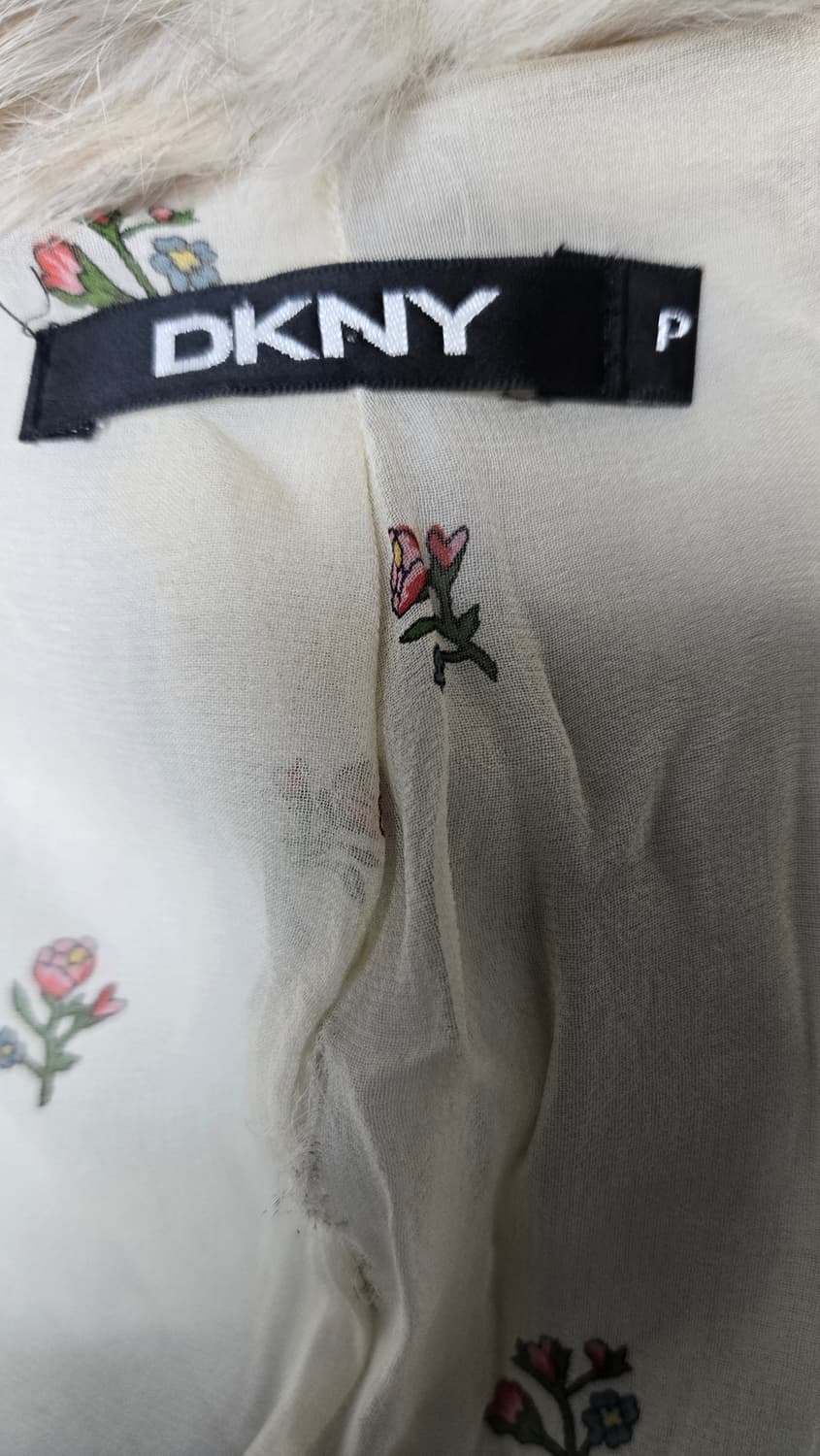 DKNY 빈티지 리얼래빗퍼 자켓 상품이미지6