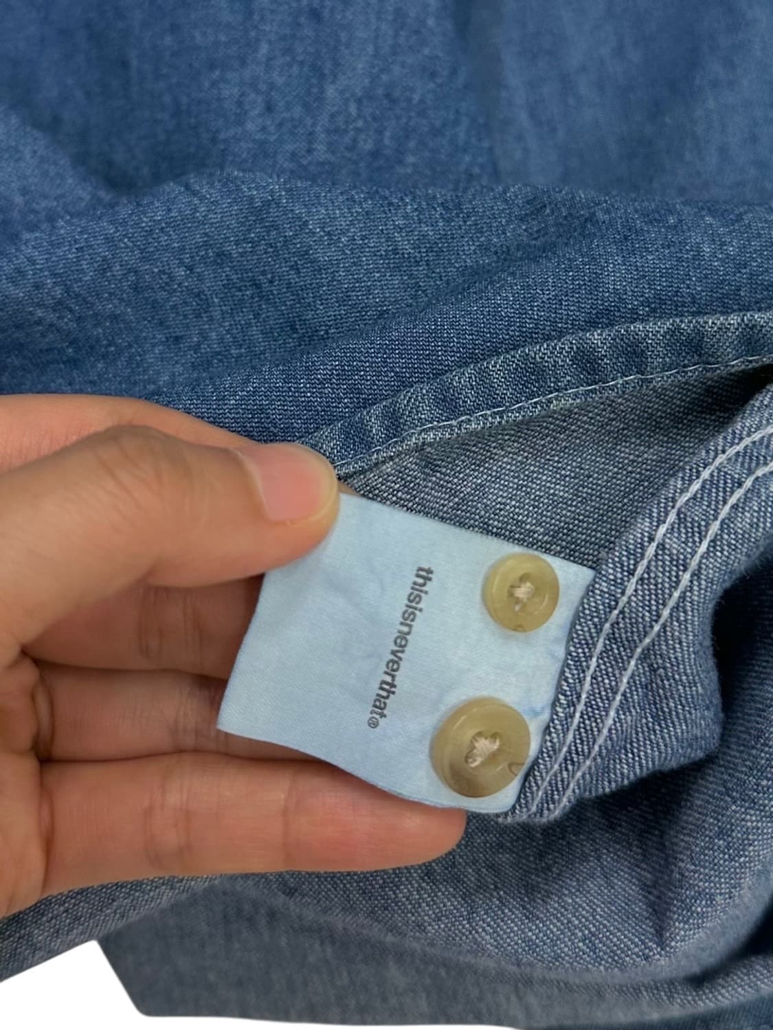 디스이즈네버댓 데님셔츠 (L~2XL)  상품이미지10