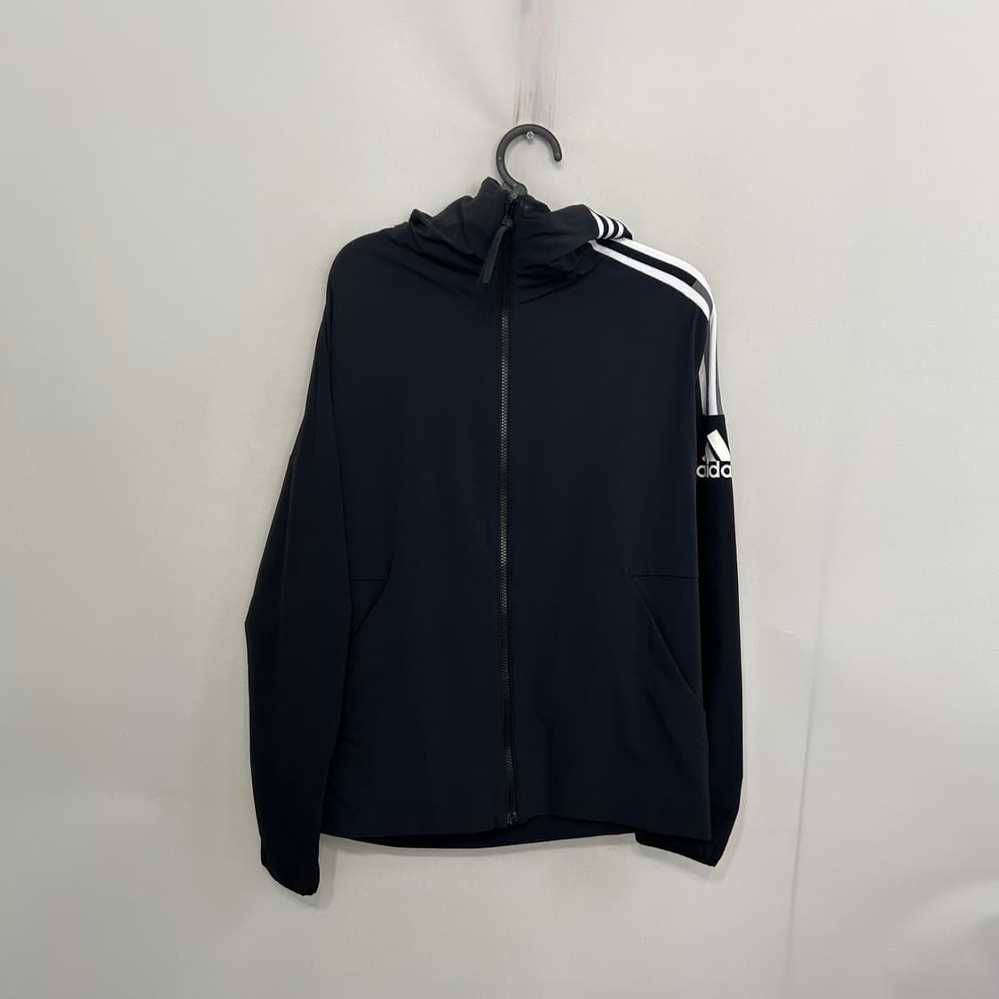 아디다스 남성 우븐 바람막이 110 블랙 상품이미지1