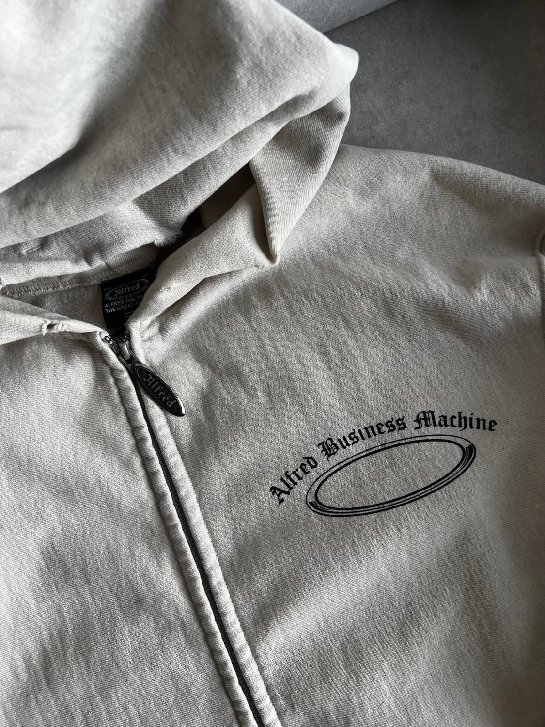 헤리티지플로스 빈티지 알프레드 집업 후드집업 베이지 상품이미지4