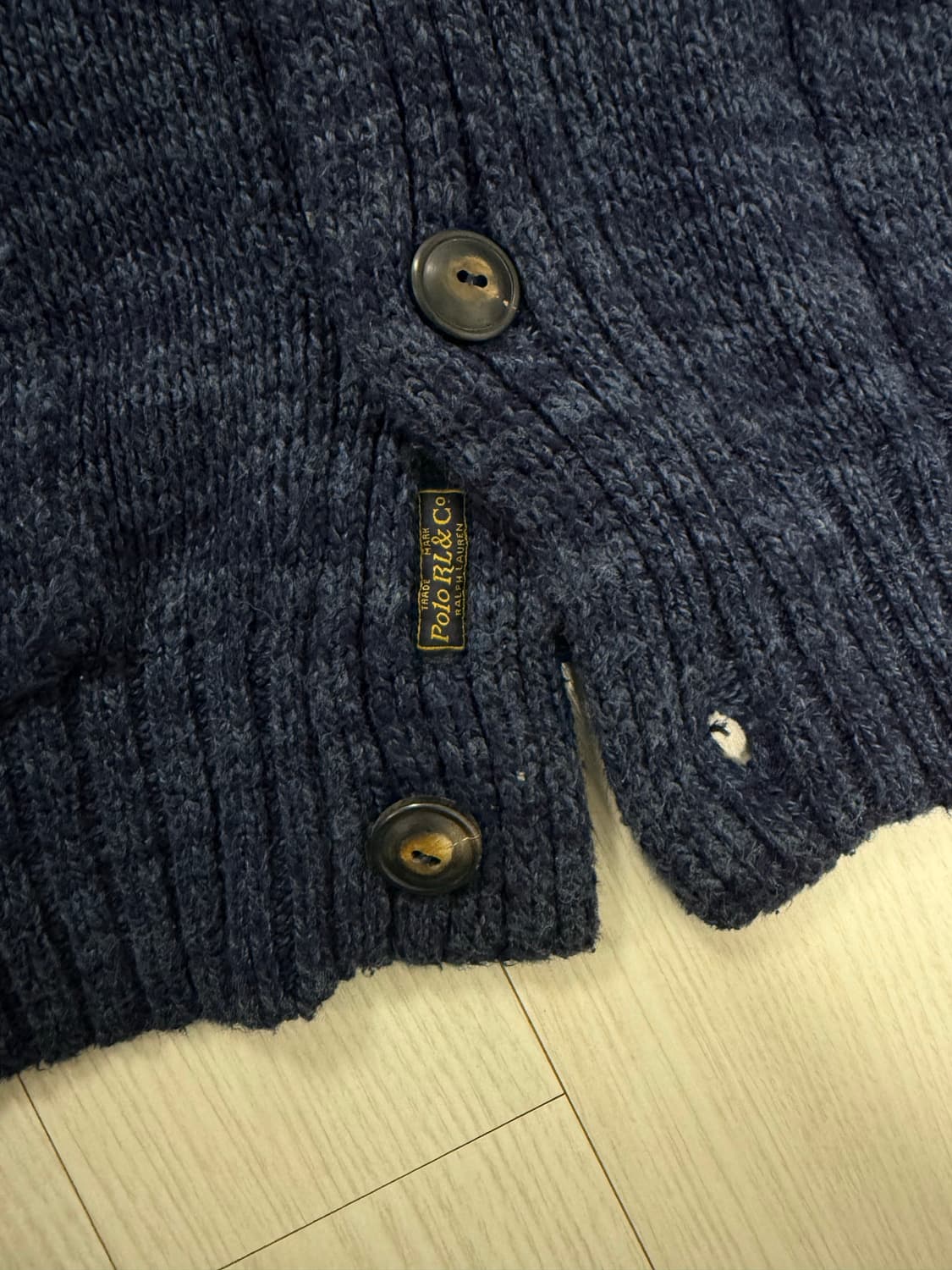 00s POLO Shawl Collar Cardigan 상품이미지5