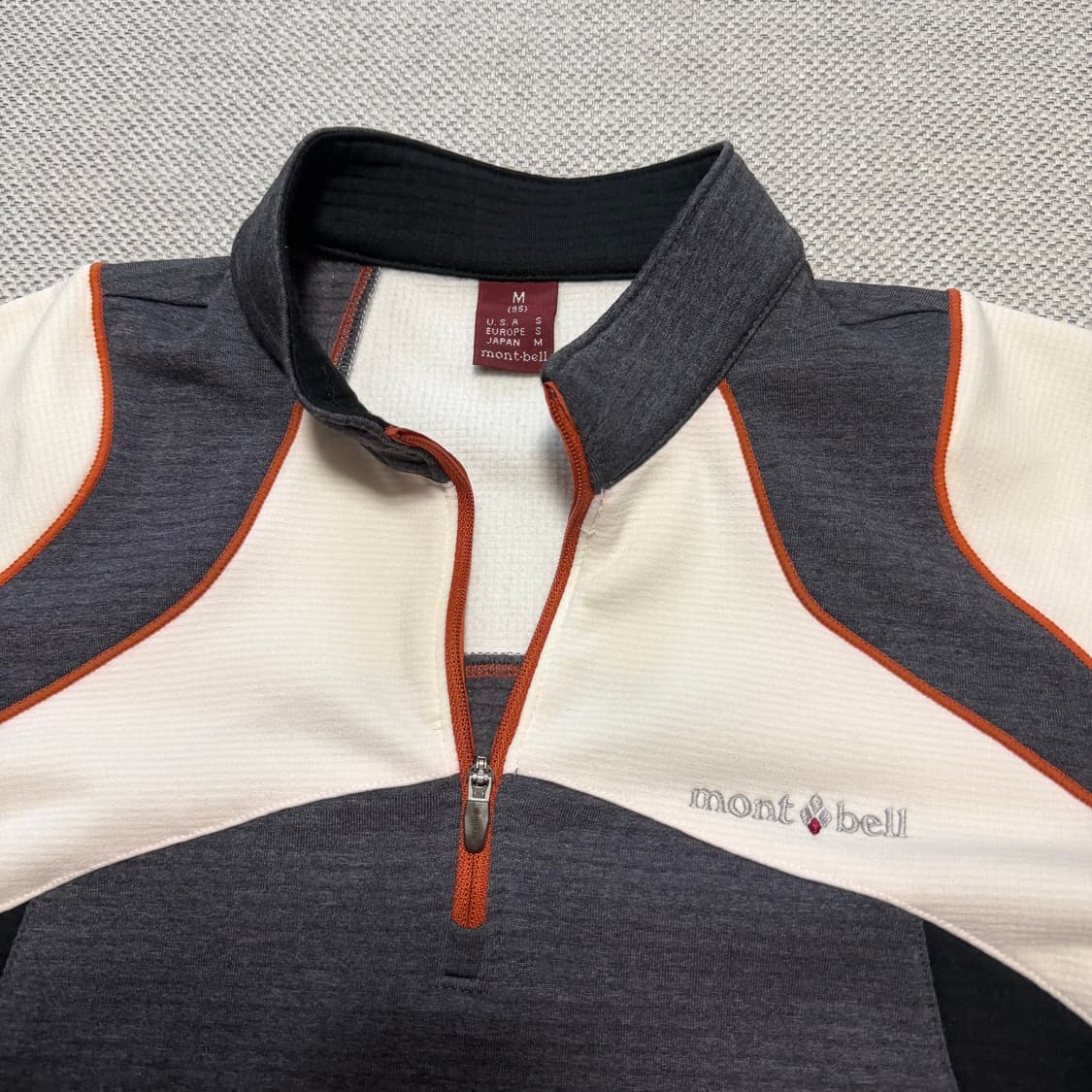 몽벨 기능성 기모 반집업 등산 티셔츠 상품이미지2