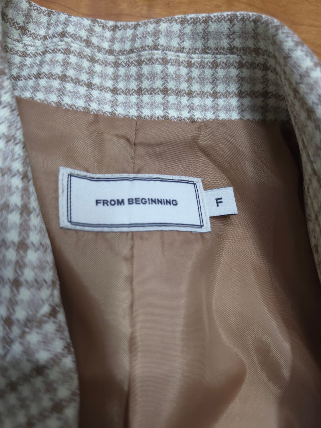 프롬비기닝 체크 자켓 상품이미지5