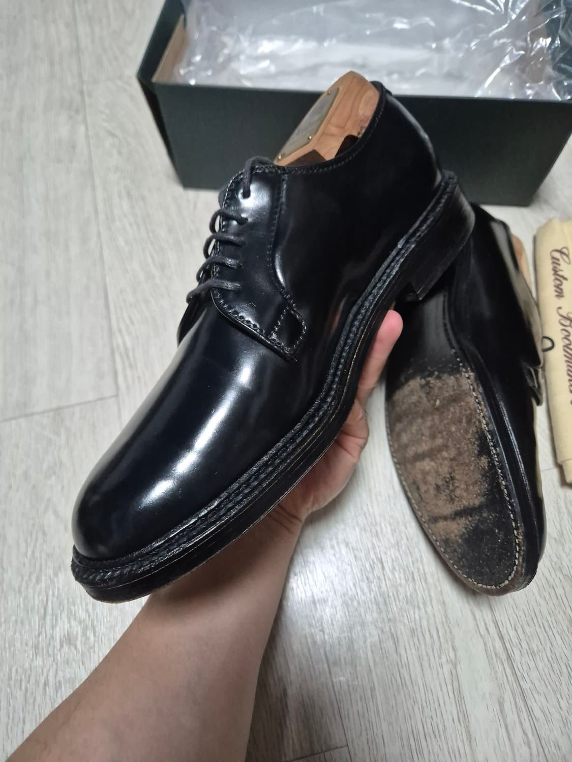 [US7.5D]알든 9901 코도반 더비슈즈/ 에드워드그린 존롭 가지아노 상품이미지4