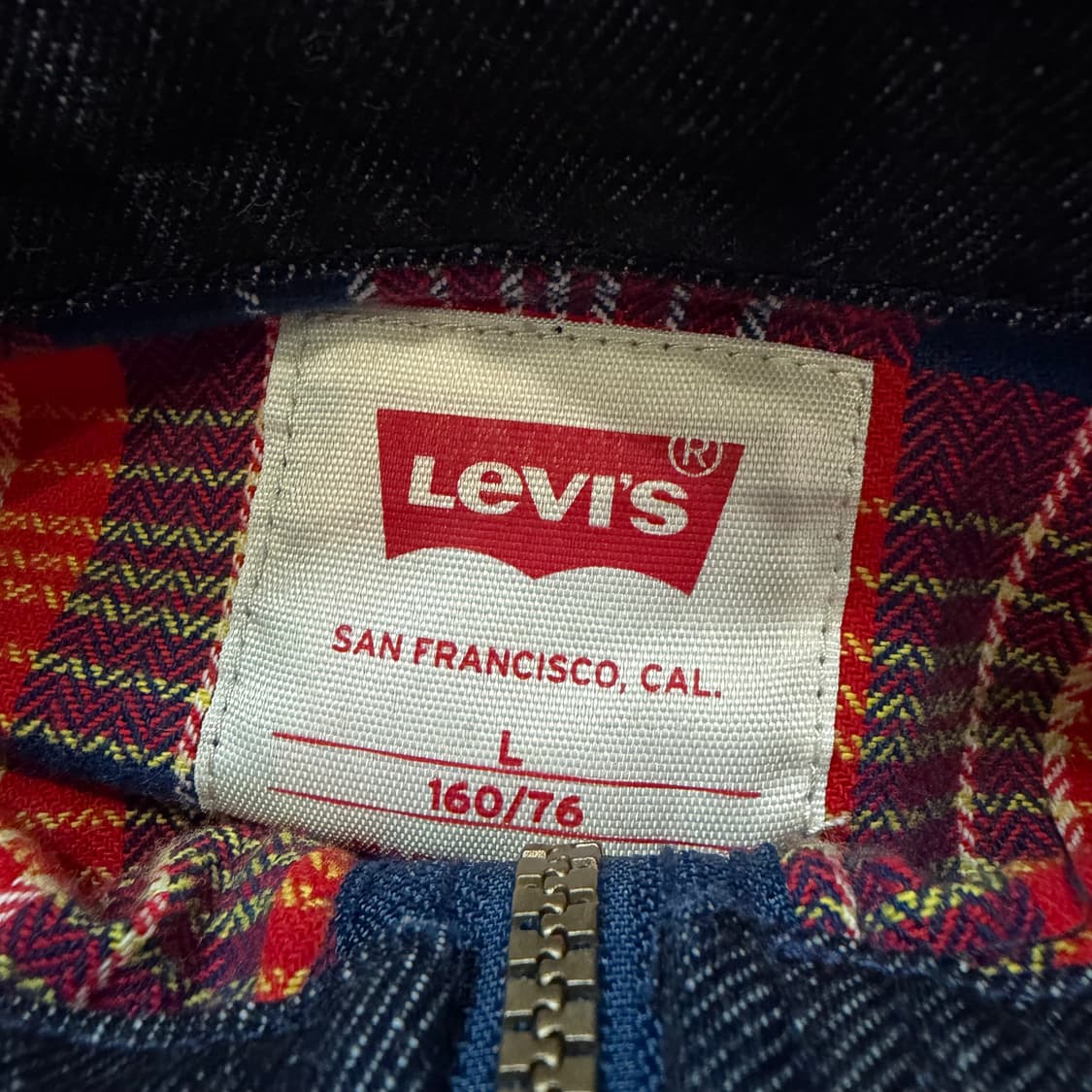 levi’s kids 체크 데님 혼방 아노락 맨투맨  상품이미지2