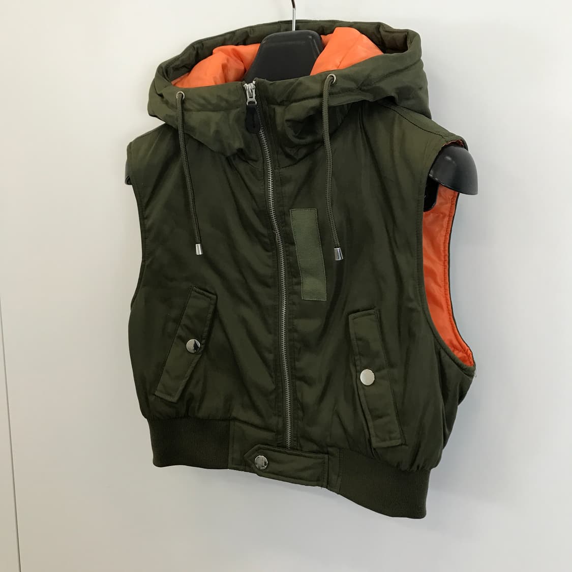 자라 크롭 ma1 후드 조끼 [M] 상품이미지2