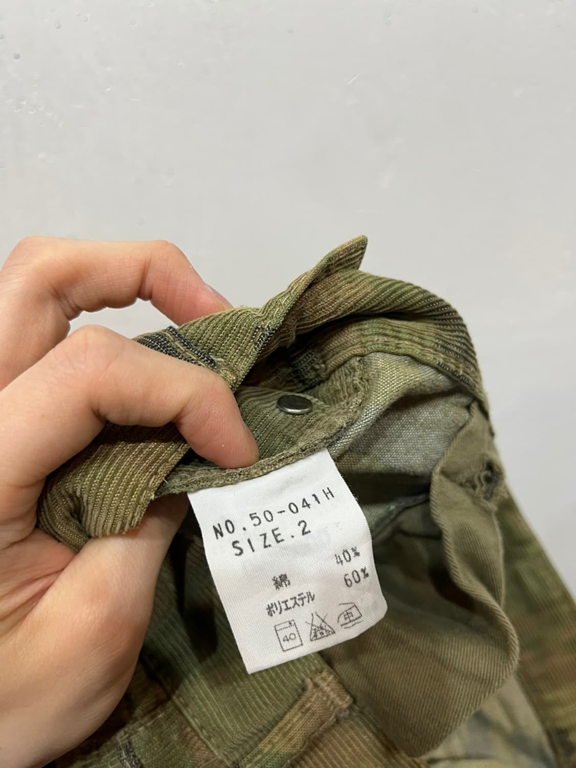 Omnigod 옴니갓 밀리터리 코듀로이 팬츠 Made in JAPAN 상품이미지6