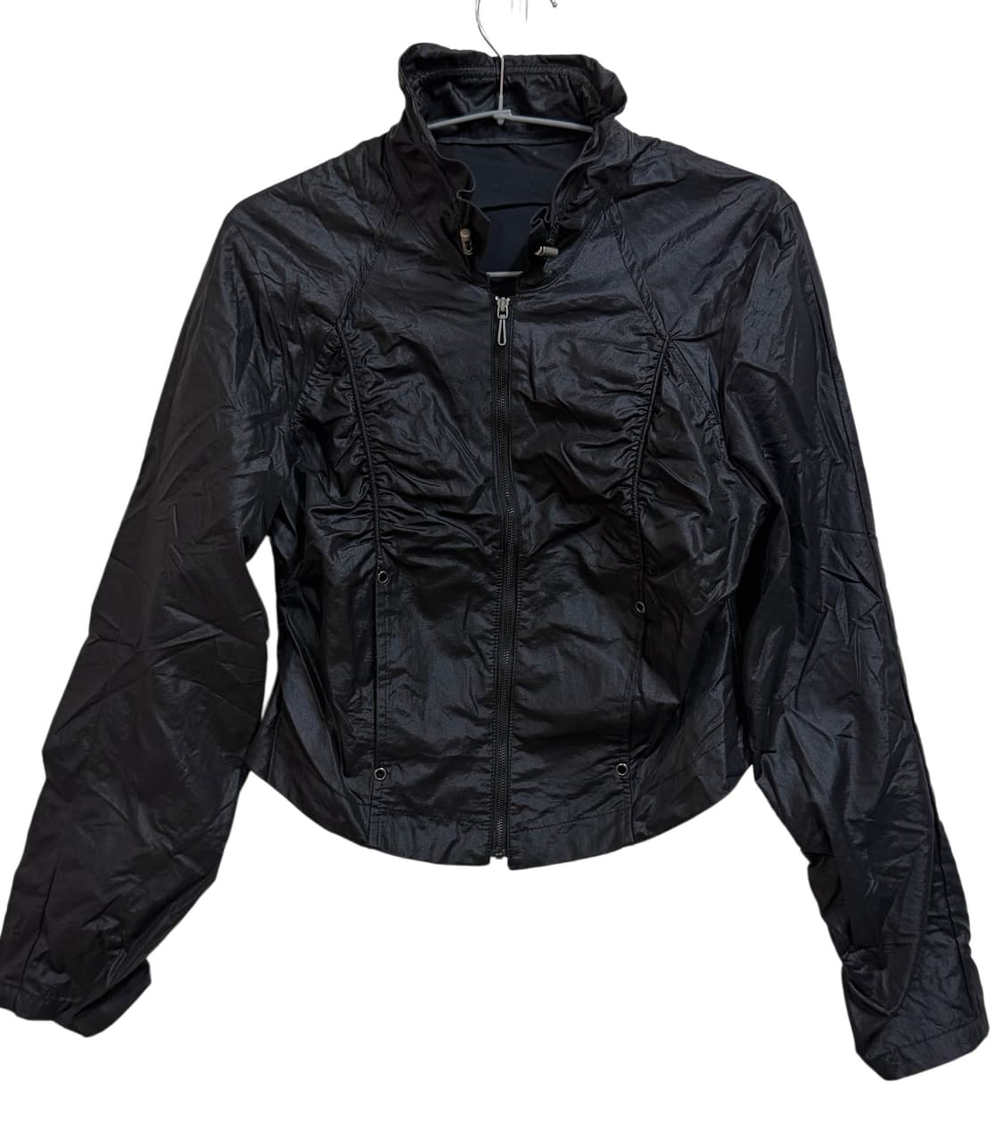 셔링 하이넥 바람막이 자켓 상품이미지4