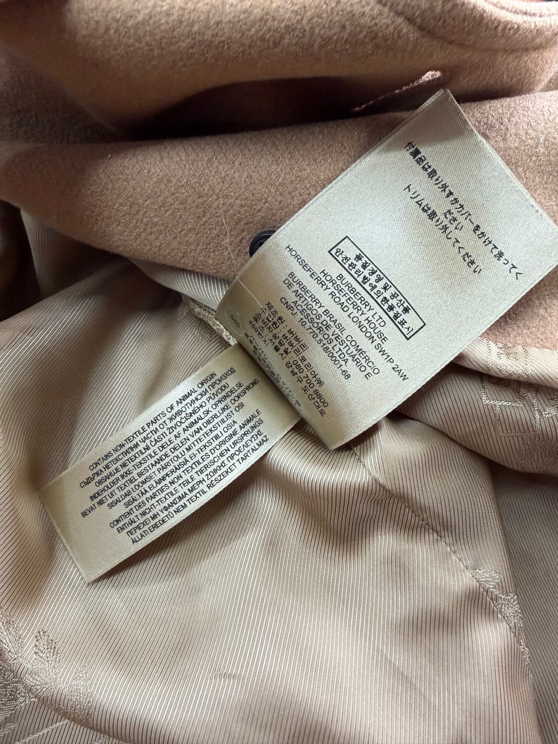 UK6/ 버버리 크랜스톤 캐시미어 벨티드 코트 상품이미지9