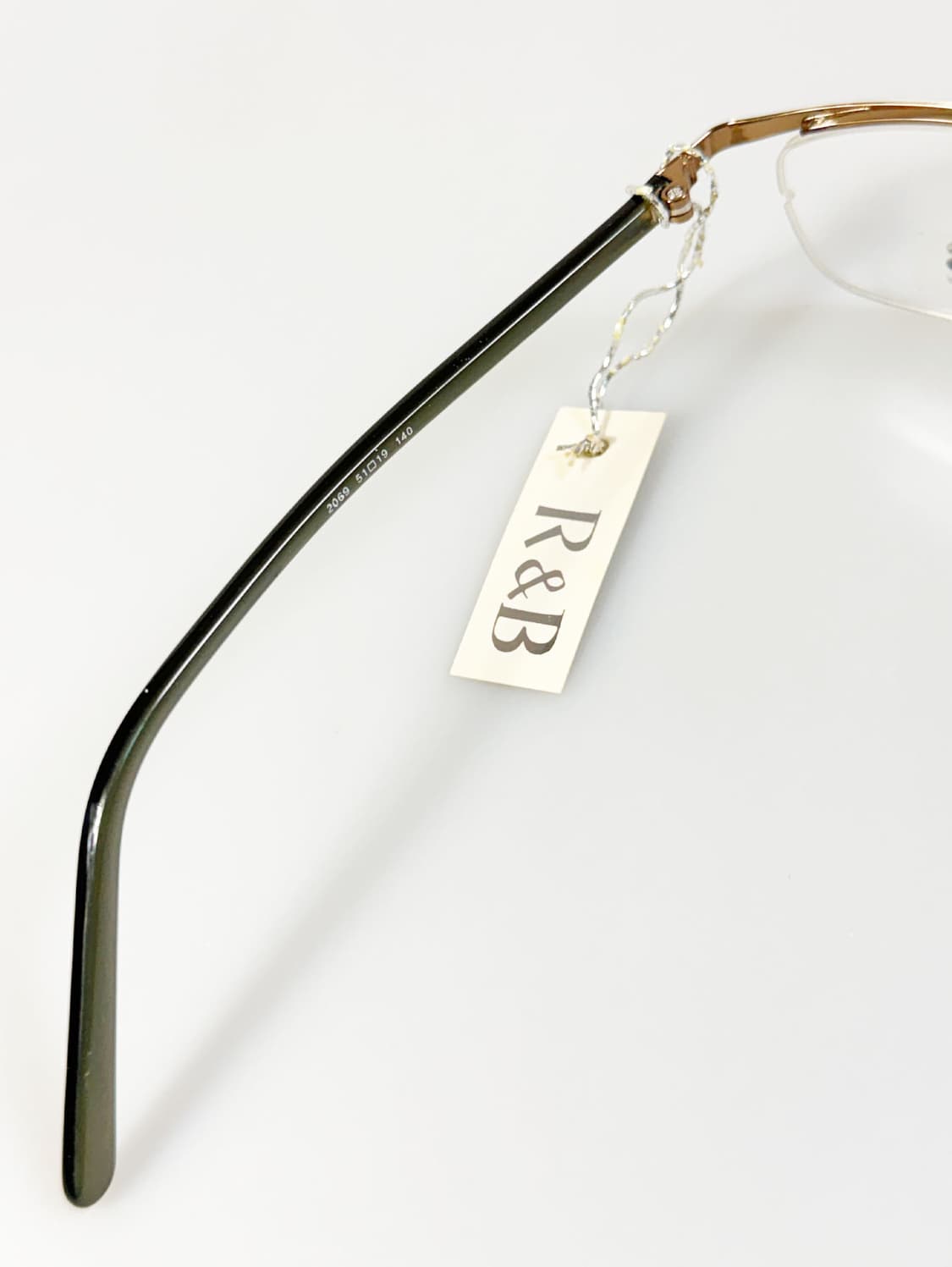 R&B EYEWEAR 골드 반무테 스퀘어 메탈 빈티지 안경 상품이미지7