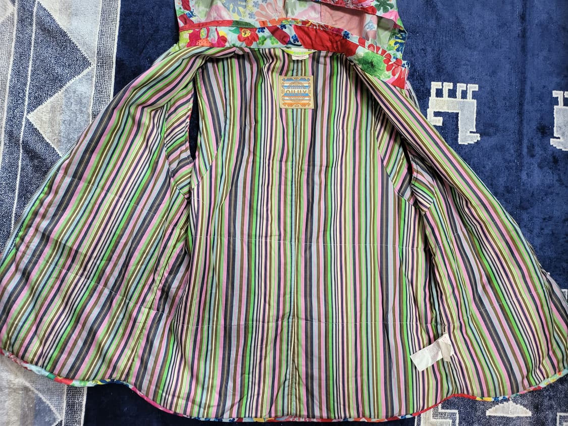 오일릴리 정품 플라워 패턴 후드 패딩 조끼 상품이미지3