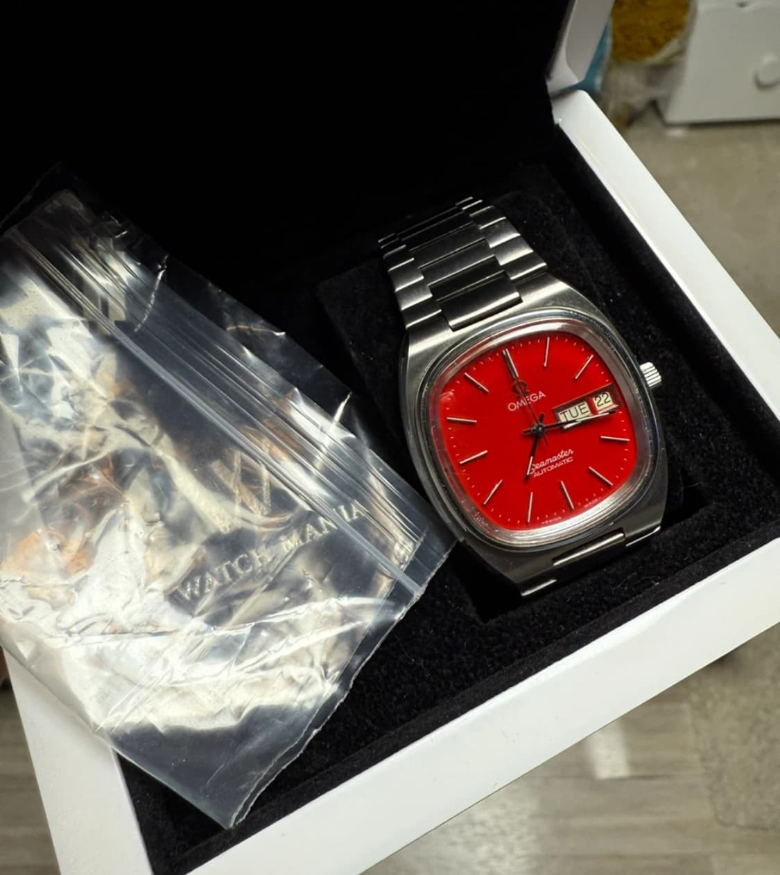 (정품)오메가 씨마스터 테레비 상태좋음(보증서 가지고 샵가면 다이얼 색  상품이미지1