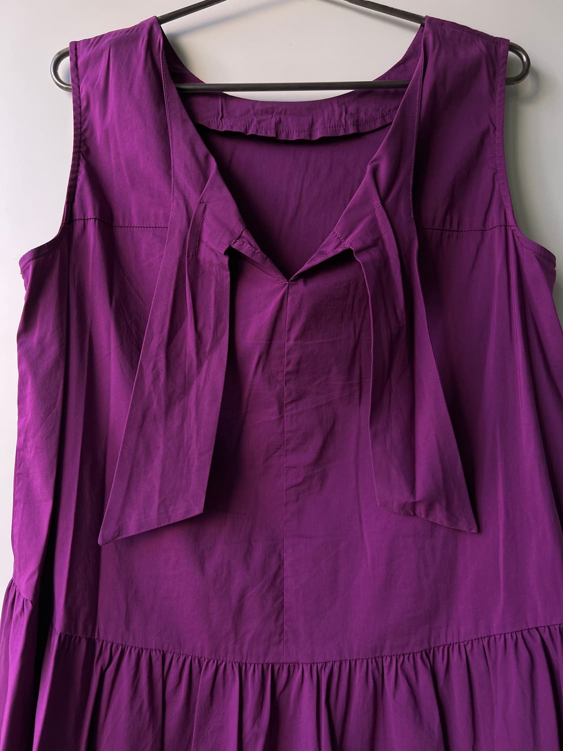 퍼플 리본 슬리브리스 상품이미지3