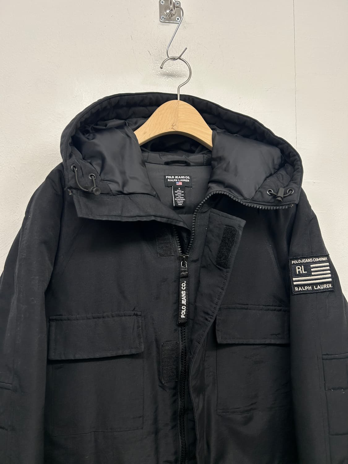 폴로 진스 폴로 랄프로렌 블랙 후드 패딩 점퍼 상품이미지2
