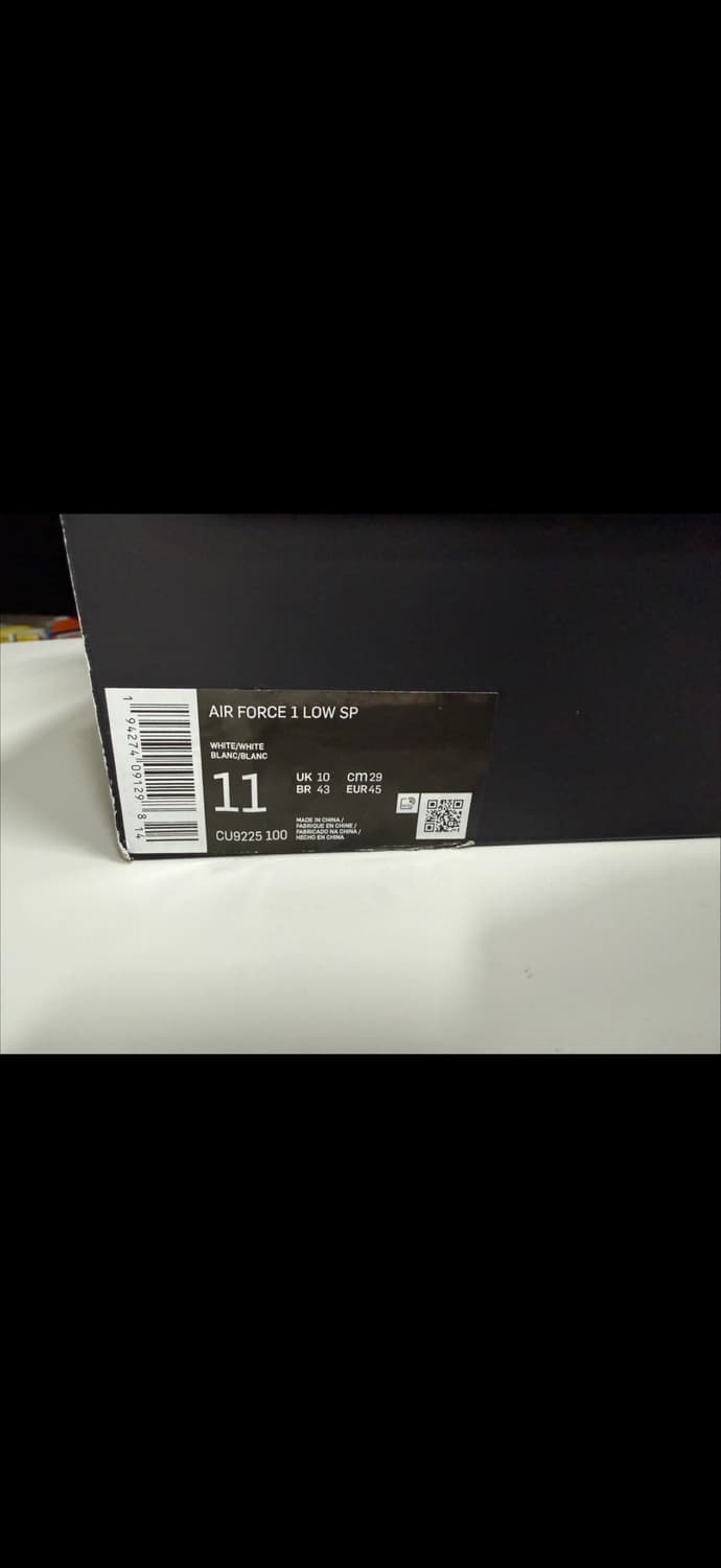 [풀구성/새제품]슈프림 나이키 에어포스 화이트 290 상품이미지4