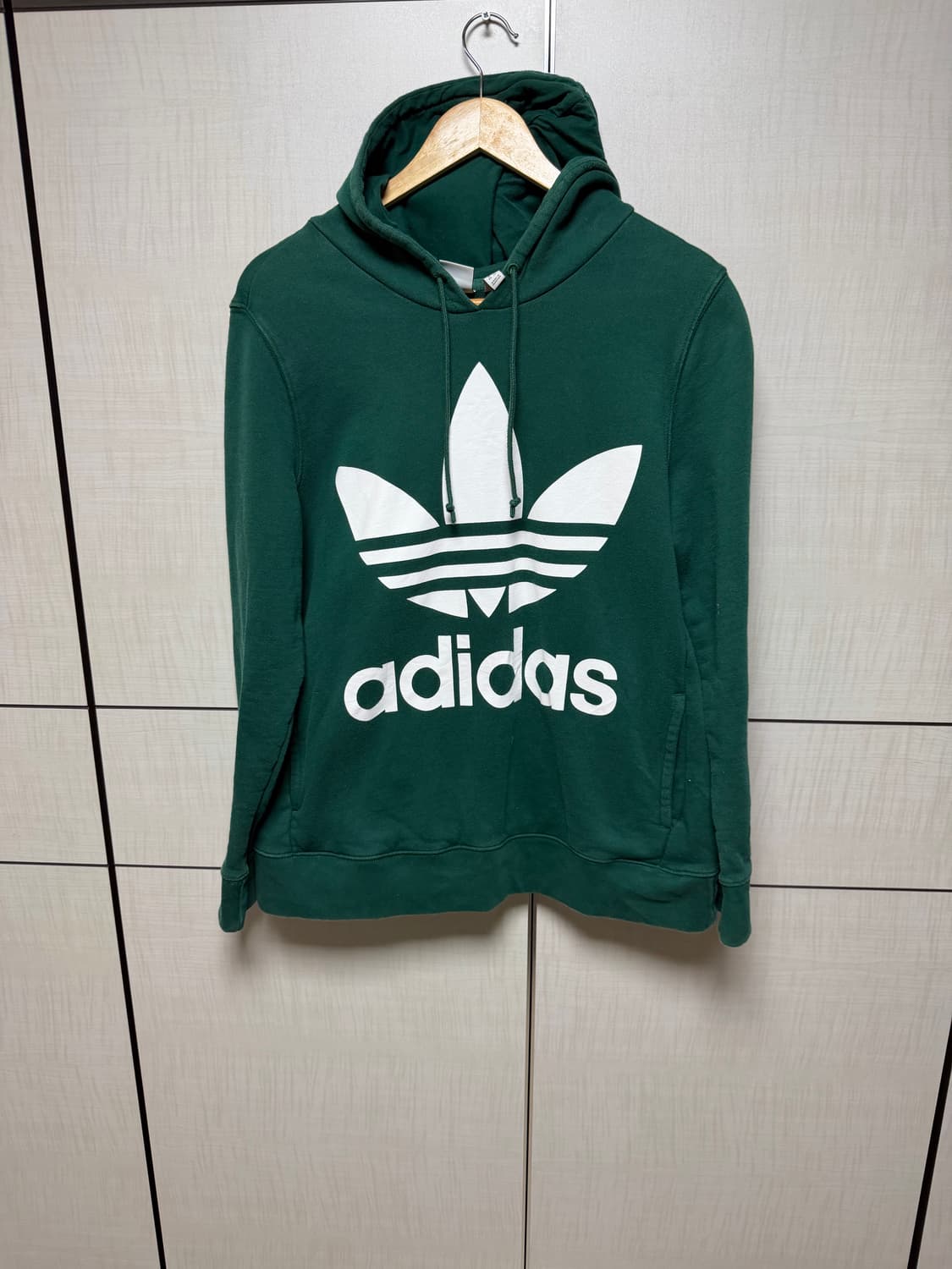 아디다스 빅로고 후드티 그린 싸이즈 100 상품이미지1