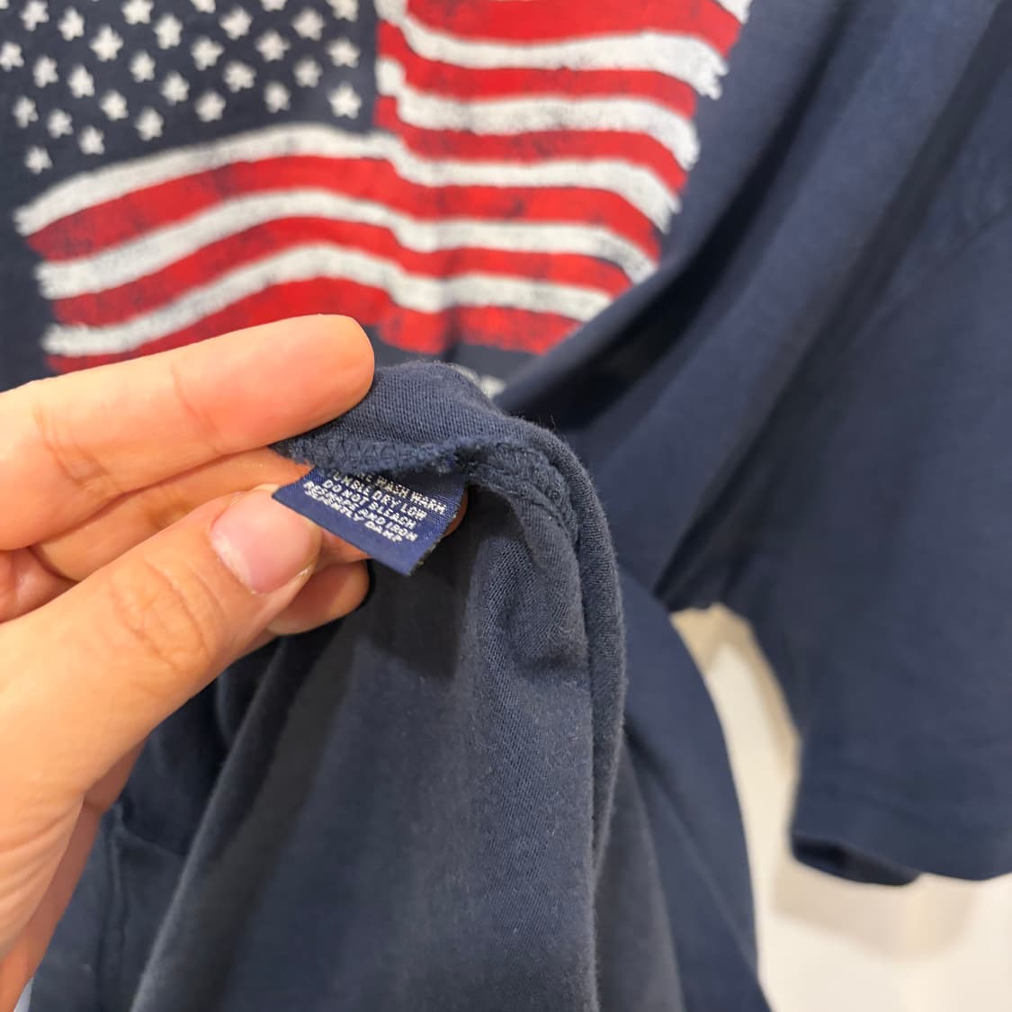 폴로 랄프로렌 성조기 네이비 반팔 티셔츠 상품이미지4