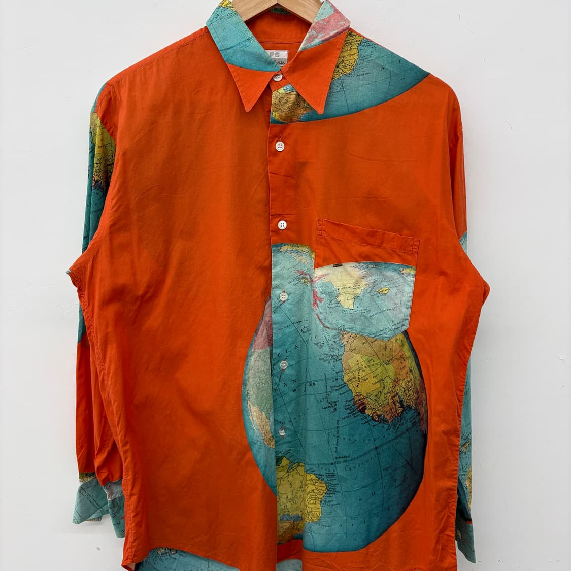 폴스미스 오렌지 프린팅 셔츠 남성 M 상품이미지2