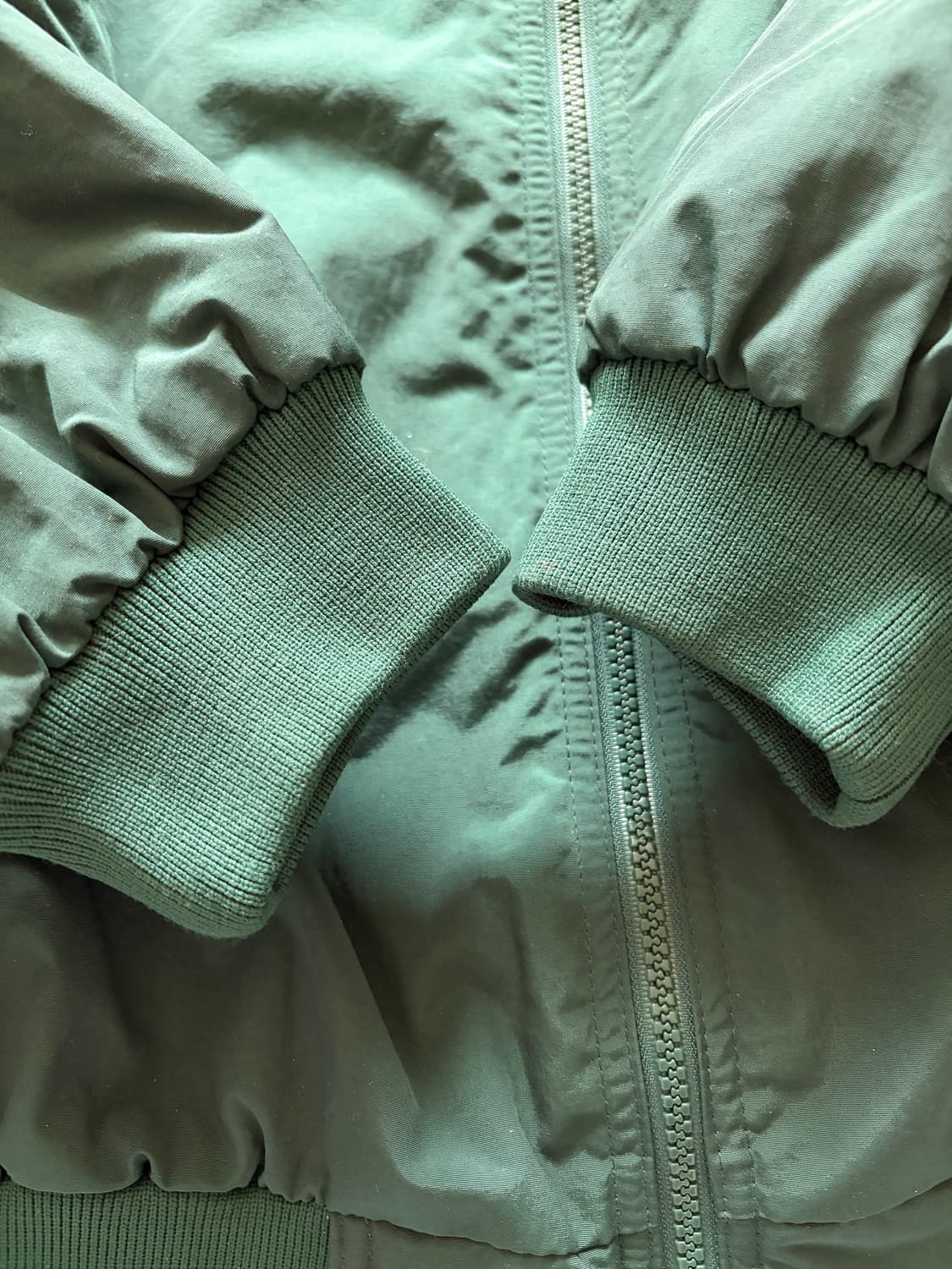 90s 화이트 시에라 쉘라인드 봄버  웜업 재킷 xxl 상품이미지5