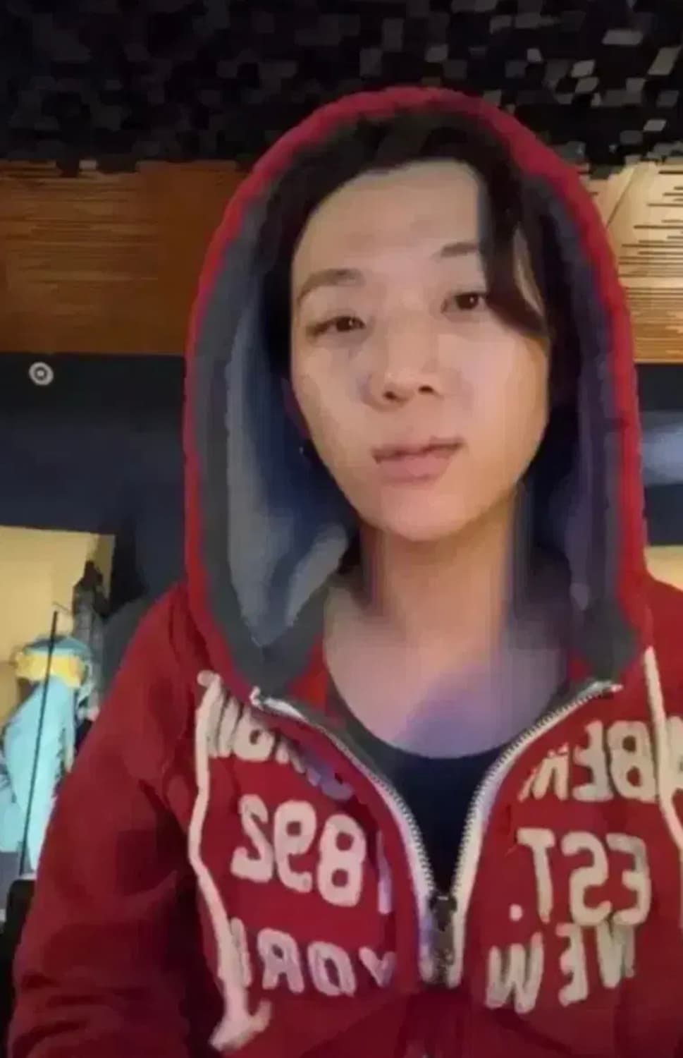 양홍원 아베 후드집업 레드 머슬 상품이미지1