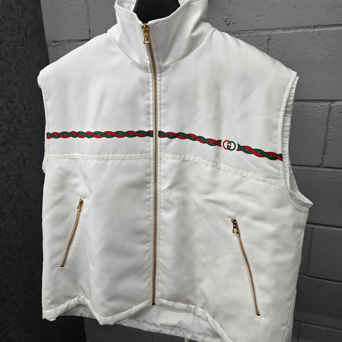 구찌 나일론 GG 인터로킹 조끼 자켓 오버핏46 상품이미지1